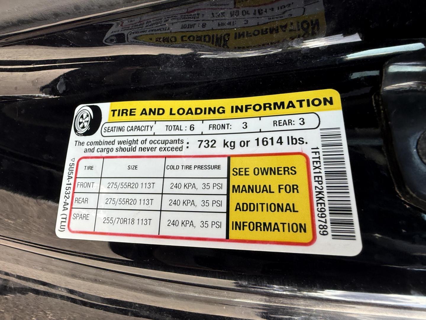 2019 Black /Black Ford F-150 STX SuperCab 6.5-ft. 4WD (1FTEX1EP2KK) with an 2.7L V6 DOHC 24V TWIN TURBO engine, 10 Speed Auto transmission, located at 11115 Chardon Rd. , Chardon, OH, 44024, (440) 214-9705, 41.580246, -81.241943 - This 2019 Ford F-150 STX SuperCab 4WD is a capable and efficient pickup, powered by a 2.7L twin-turbo EcoBoost V6 engine with 325 hp and 400 lb-ft of torque, paired to a 10-speed automatic transmission and 3.55 gearing, achieving 24 MPG highway and offering a 7,600-pound towing capacity. It features - Photo#21