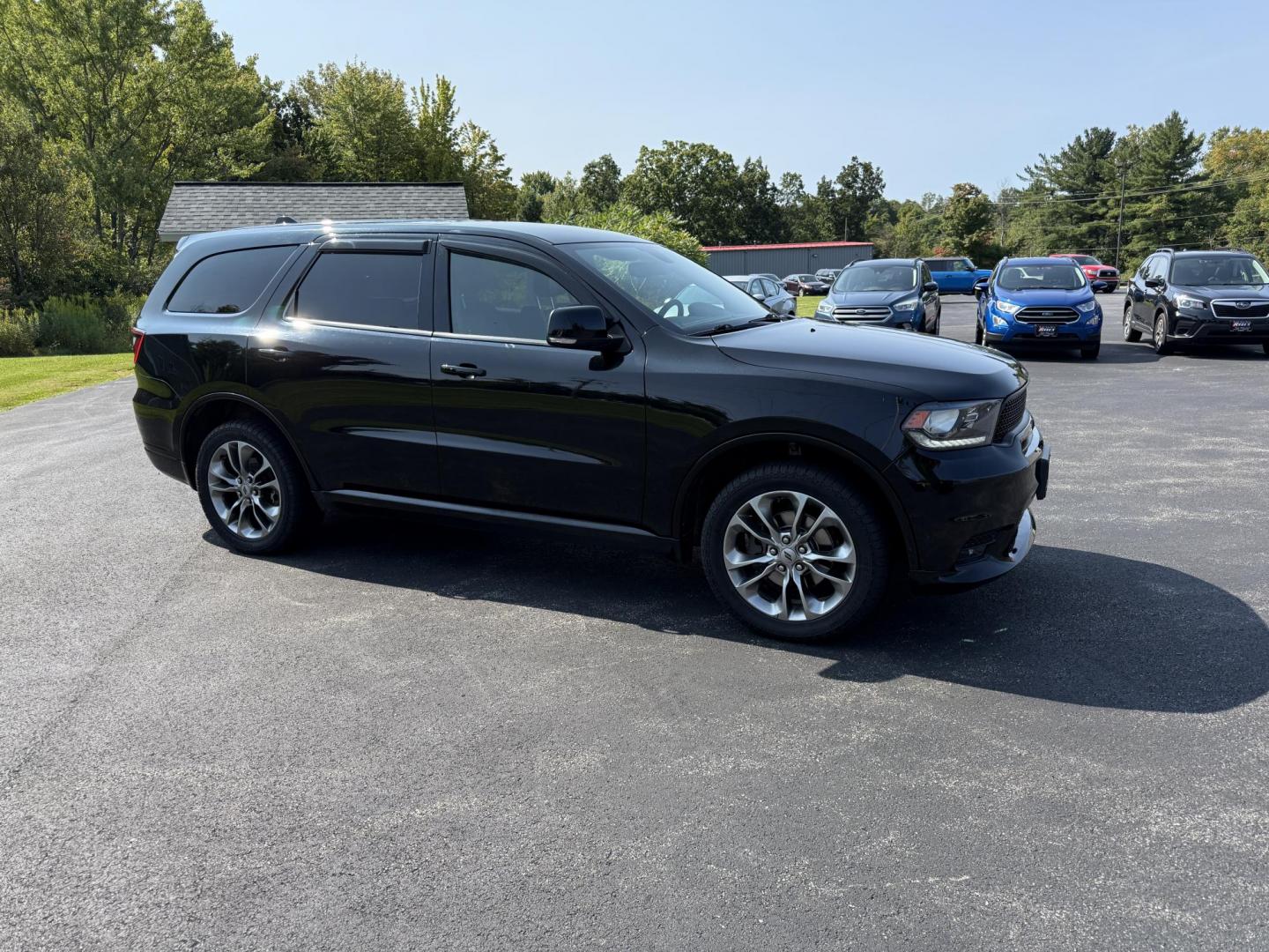 2019 Black /Black Dodge Durango GT Plus AWD (1C4RDJDGXKC) with an 3.6L V6 DOHC 24V engine, 8A transmission, located at 547 E. Main St., Orwell, OH, 44076, (440) 437-5893, 41.535435, -80.847855 - The 2019 Dodge Durango GT Plus AWD is a versatile SUV powered by a 3.6L Pentastar V6 engine paired with an 8-speed automatic transmission, offering 25 MPG on the highway and a 3,500-pound towing capacity. It features a leather interior with power front seats, heated front and second-row seats, tri-z - Photo#3