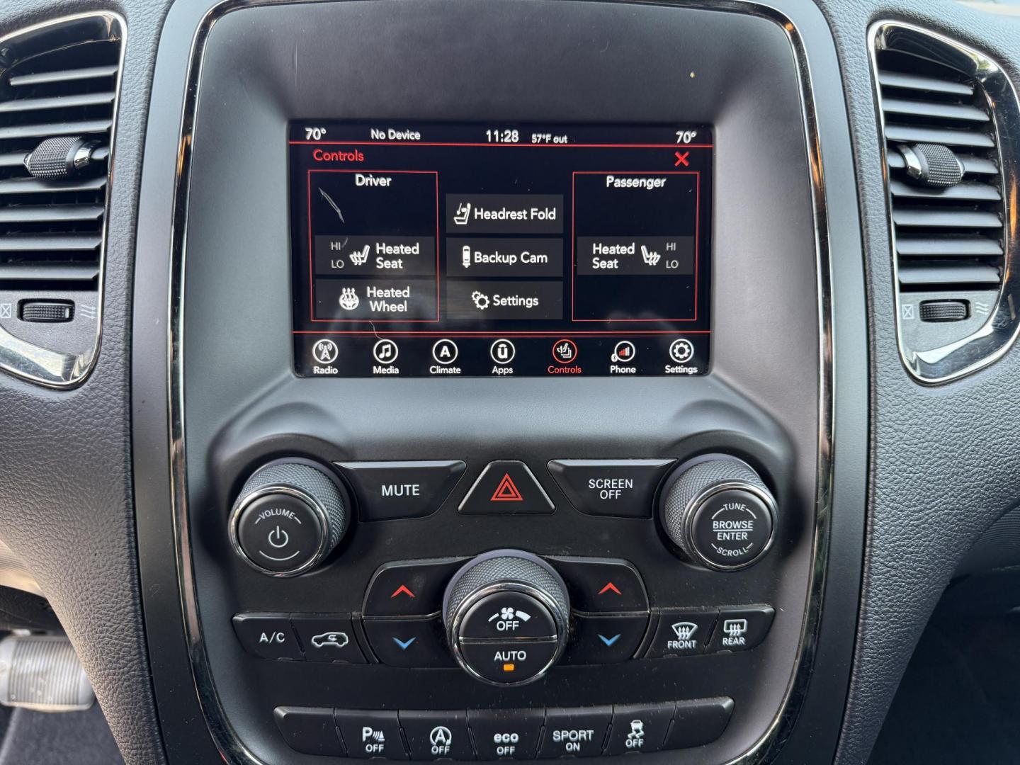 2019 Black /Black Dodge Durango GT Plus AWD (1C4RDJDGXKC) with an 3.6L V6 DOHC 24V engine, 8A transmission, located at 547 E. Main St., Orwell, OH, 44076, (440) 437-5893, 41.535435, -80.847855 - The 2019 Dodge Durango GT Plus AWD is a versatile SUV powered by a 3.6L Pentastar V6 engine paired with an 8-speed automatic transmission, offering 25 MPG on the highway and a 3,500-pound towing capacity. It features a leather interior with power front seats, heated front and second-row seats, tri-z - Photo#27