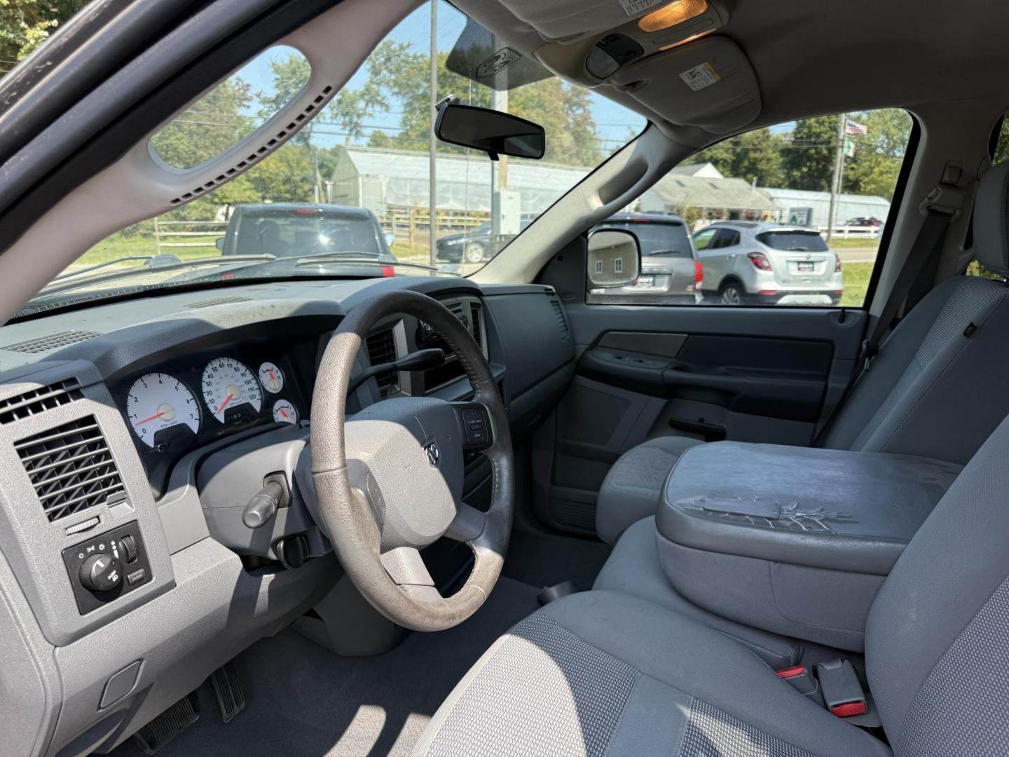 2008 Red /Gray Dodge Ram 1500 SLT Quad Cab 4WD (1D7HU18288S) with an 5.7L V8 OHV 16V engine, 5-Speed Automatic Overdrive transmission, located at 11115 Chardon Rd. , Chardon, OH, 44024, (440) 214-9705, 41.580246, -81.241943 - This 2008 Dodge Ram 1500 SLT Quad Cab has spent it's entire life down in Texas. Powered by the 5.7 HEMI V8 engine, 5 speed automatic transmission and 3.93 gearing this truck is rated to tow a respectable 7,450 pounds. On the inside you get a power drivers seat and an aftermarket radio with Bluetooth - Photo#18