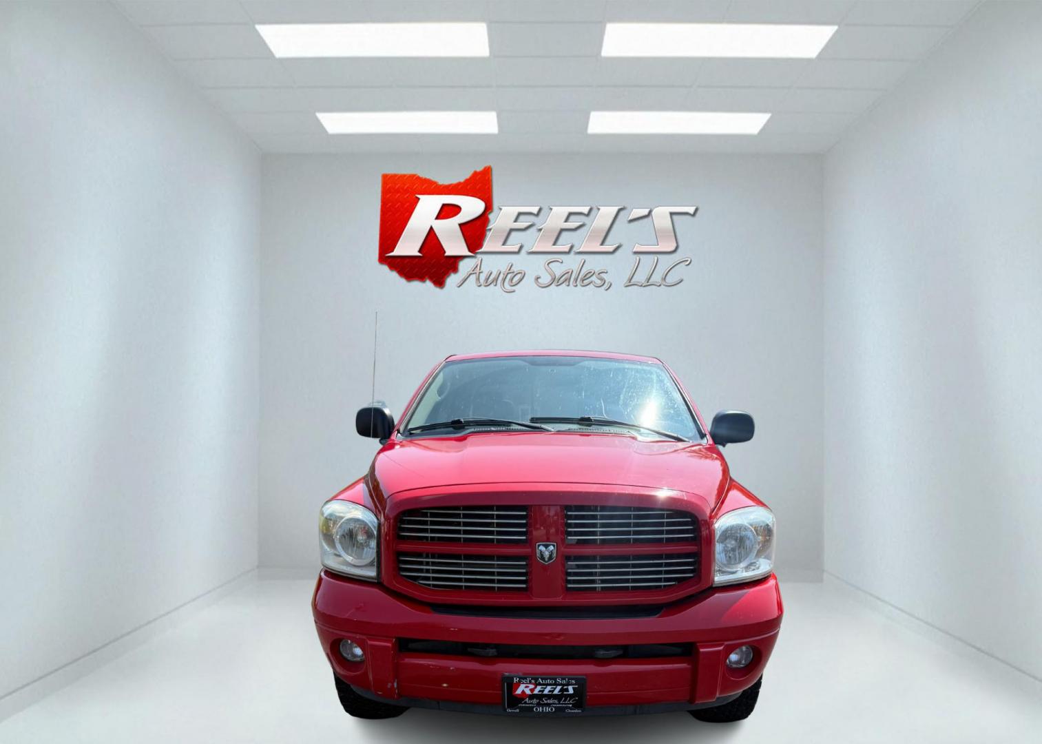 2008 Red /Gray Dodge Ram 1500 SLT Quad Cab 4WD (1D7HU18288S) with an 5.7L V8 OHV 16V engine, 5-Speed Automatic Overdrive transmission, located at 547 E. Main St., Orwell, OH, 44076, (440) 437-5893, 41.535435, -80.847855 - This 2008 Dodge Ram 1500 SLT Quad Cab has spent it's entire life down in Texas. Powered by the 5.7 HEMI V8 engine, 5 speed automatic transmission and 3.93 gearing this truck is rated to tow a respectable 7,450 pounds. On the inside you get a power drivers seat and an aftermarket radio with Bluetooth - Photo#1