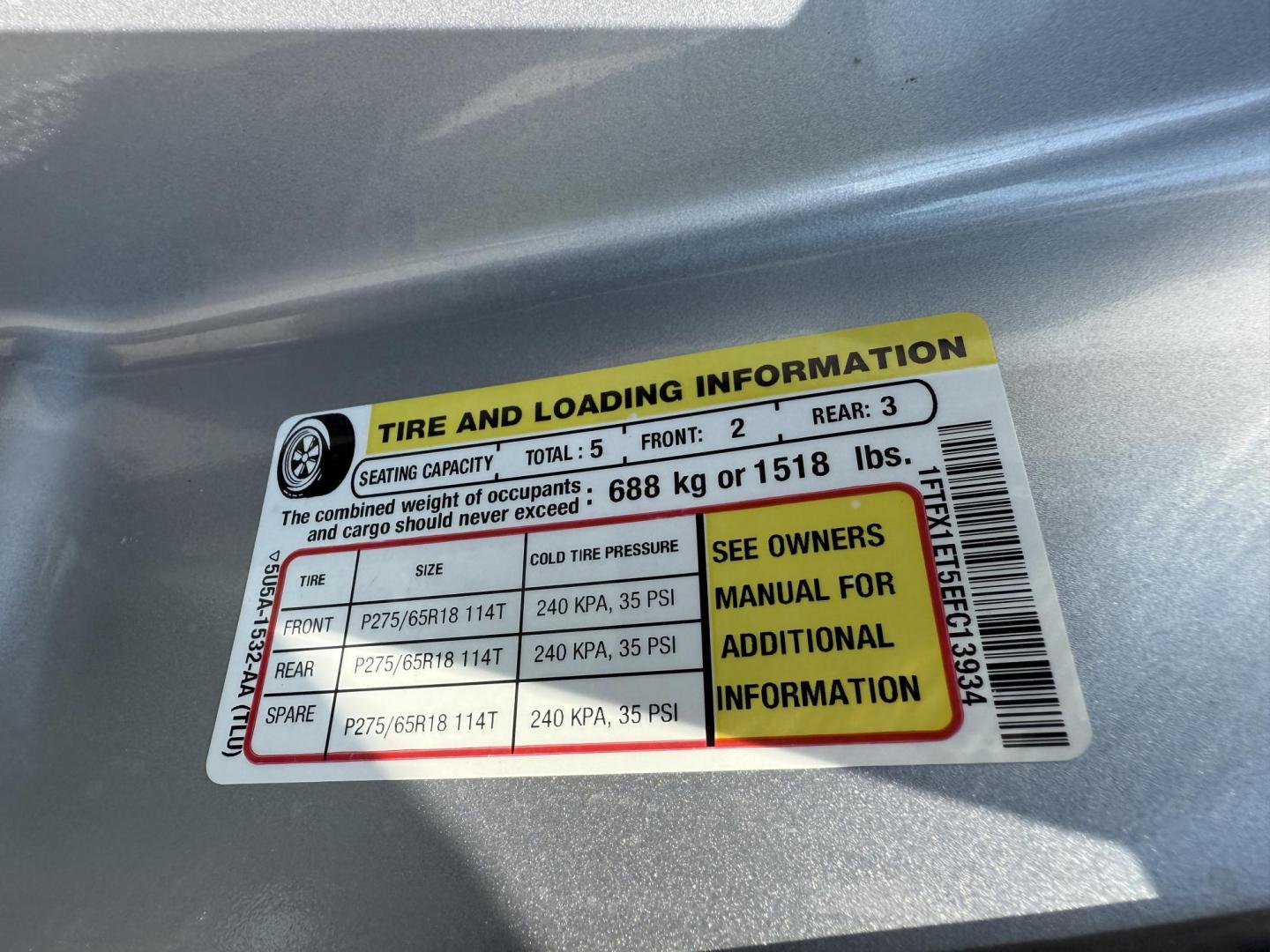 2014 Silver /Gray Ford F-150 XLT SuperCab 6.5-ft. Bed 4WD (1FTFX1ET5EF) with an 3.5L V6 Twin TURBO engine, 6-Speed Automatic transmission, located at 547 E. Main St., Orwell, OH, 44076, (440) 437-5893, 41.535435, -80.847855 - Photo#26