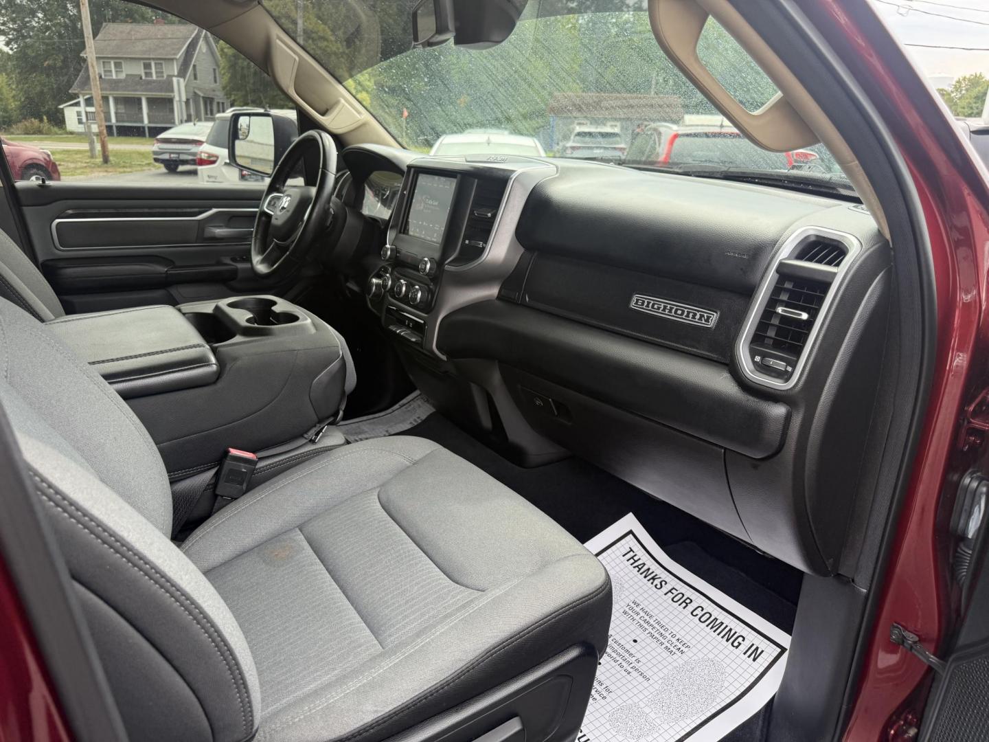 2019 Red /Black RAM 1500 Big Horn Crew Cab SWB 4WD (1C6SRFFTXKN) with an 5.7L V8 OHV 16V engine, Automatic transmission, located at 547 E. Main St., Orwell, OH, 44076, (440) 437-5893, 41.535435, -80.847855 - This 2019 Ram 1500 Big Horn Crew Cab 4WD with a 5.7L HEMI V8 and 8-speed automatic transmission offers robust performance with 395 horsepower and 410 lb-ft of torque, featuring a 3.92 axle ratio for a strong 11,340-pound towing capacity. It balances power with comfort and technology, boasting a 3.5" - Photo#44