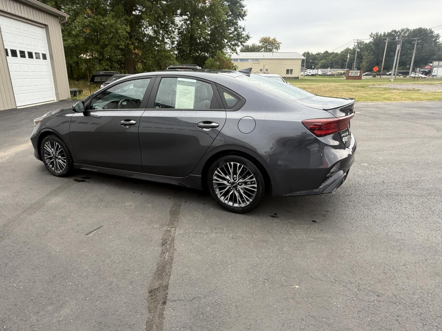 2023 Gray /Black Kia Forte GT Line Auto (3KPF54AD6PE) with an 2.0L I4 DOHC 16V engine, Automatic transmission, located at 11115 Chardon Rd. , Chardon, OH, 44024, (440) 214-9705, 41.580246, -81.241943 - This 2023 Forte GT-Line with the 2.0 MPI engine offers an impressive 39 MPG highway and features full LED exterior lighting, a 4.2" gauge cluster screen, and a 10.25" touchscreen infotainment system with Apple CarPlay, Android Auto, and built-in navigation. Comfort and convenience are enhanced with - Photo#10