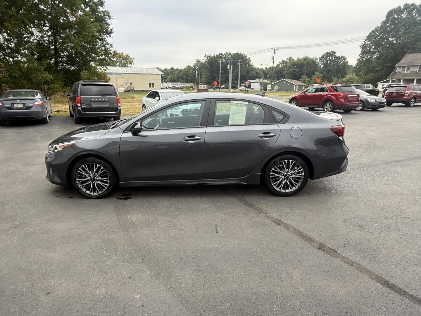 2023 Gray /Black Kia Forte GT Line Auto (3KPF54AD6PE) with an 2.0L I4 DOHC 16V engine, Automatic transmission, located at 11115 Chardon Rd. , Chardon, OH, 44024, (440) 214-9705, 41.580246, -81.241943 - This 2023 Forte GT-Line with the 2.0 MPI engine offers an impressive 39 MPG highway and features full LED exterior lighting, a 4.2" gauge cluster screen, and a 10.25" touchscreen infotainment system with Apple CarPlay, Android Auto, and built-in navigation. Comfort and convenience are enhanced with - Photo#12