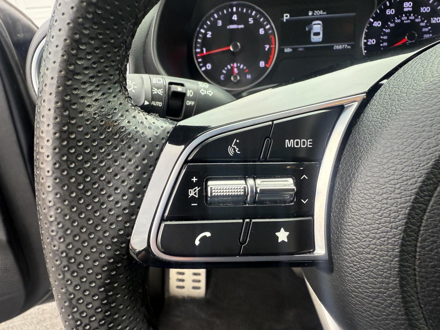 2023 Gray /Black Kia Forte GT Line Auto (3KPF54AD6PE) with an 2.0L I4 DOHC 16V engine, Automatic transmission, located at 11115 Chardon Rd. , Chardon, OH, 44024, (440) 214-9705, 41.580246, -81.241943 - This 2023 Forte GT-Line with the 2.0 MPI engine offers an impressive 39 MPG highway and features full LED exterior lighting, a 4.2" gauge cluster screen, and a 10.25" touchscreen infotainment system with Apple CarPlay, Android Auto, and built-in navigation. Comfort and convenience are enhanced with - Photo#24