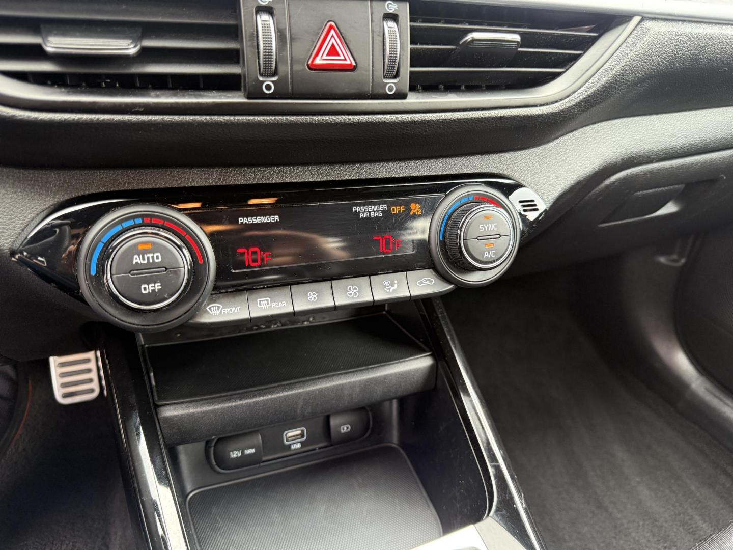 2023 Gray /Black Kia Forte GT Line Auto (3KPF54AD6PE) with an 2.0L I4 DOHC 16V engine, Automatic transmission, located at 11115 Chardon Rd. , Chardon, OH, 44024, (440) 214-9705, 41.580246, -81.241943 - This 2023 Forte GT-Line with the 2.0 MPI engine offers an impressive 39 MPG highway and features full LED exterior lighting, a 4.2" gauge cluster screen, and a 10.25" touchscreen infotainment system with Apple CarPlay, Android Auto, and built-in navigation. Comfort and convenience are enhanced with - Photo#29