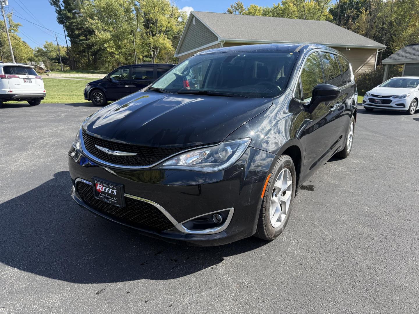 2019 Black /Black Chrysler Pacifica Touring Plus (2C4RC1FG2KR) with an 3.6L V6 DOHC 24V engine, 9A transmission, located at 11115 Chardon Rd. , Chardon, OH, 44024, (440) 214-9705, 41.580246, -81.241943 - Photo#0