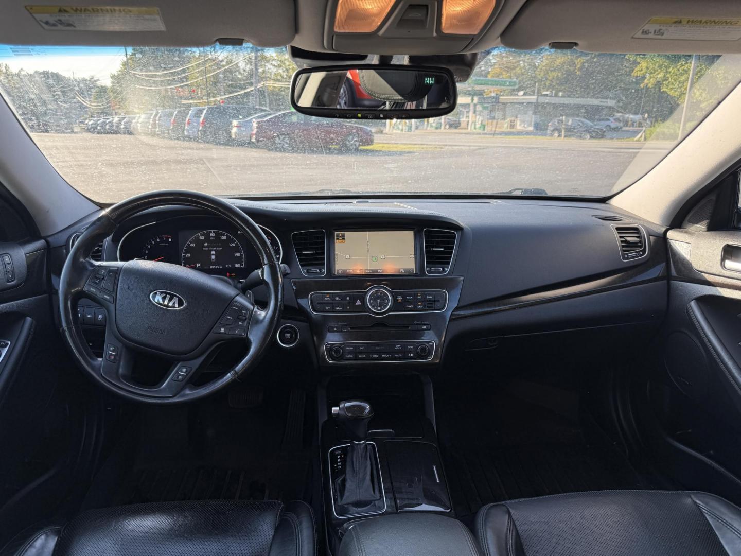 2015 Black /Black Kia Cadenza Premium (KNALN4D72F5) with an 3.3L V6 DOHC 24V engine, 6-Speed Automatic transmission, located at 11115 Chardon Rd. , Chardon, OH, 44024, (440) 214-9705, 41.580246, -81.241943 - This 2015 Kia Cadenza Premium offers a refined driving experience with its 3.3L V6 engine and 6-speed automatic transmission, achieving up to 28 MPG on the highway. Its upscale interior features Nappa leather, heated and cooled power front seats, heated rear seats, dual-zone automatic climate contro - Photo#40