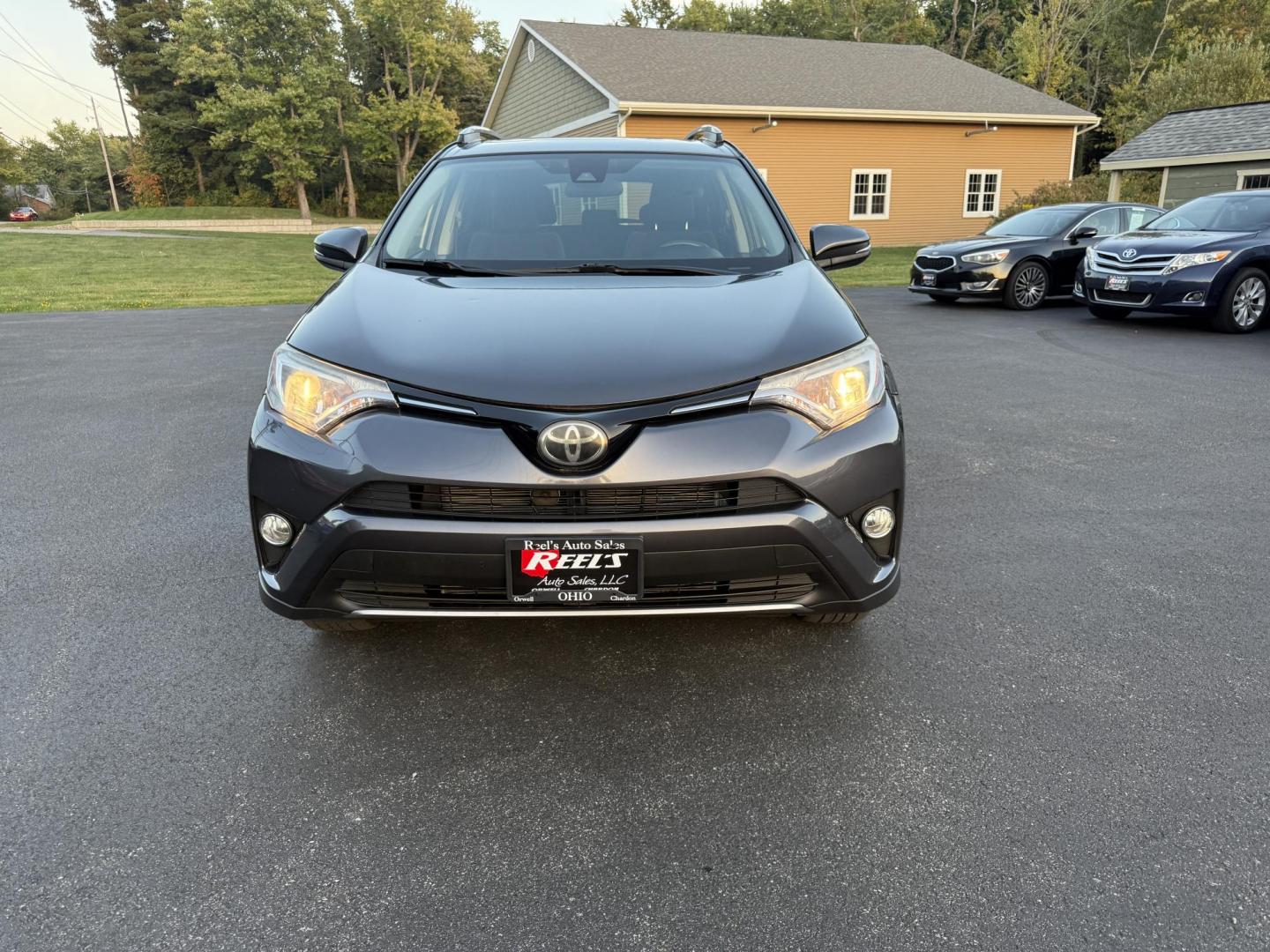 2017 Gray /Black Toyota RAV4 XLE AWD (JTMRFREV4HJ) with an 2.5L I4 DOHC 16V engine, 6A transmission, located at 11115 Chardon Rd. , Chardon, OH, 44024, (440) 214-9705, 41.580246, -81.241943 - One Owner 2017 Toyota RAV4 XLE AWD – Reliable, Versatile, and Packed with Safety Features! Drive with confidence in this one-owner 2017 Toyota RAV4 XLE AWD. Powered by a fuel-efficient 2.5L I4 engine with a 6-speed automatic transmission, this SUV delivers a smooth ride and impressive efficiency - Photo#1
