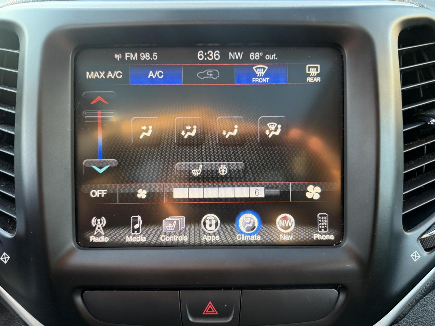 2016 Black /Black Jeep Cherokee Trailhawk 4WD (1C4PJMBS1GW) with an 3.2L V6 DOHC 24V engine, 9A transmission, located at 11115 Chardon Rd. , Chardon, OH, 44024, (440) 214-9705, 41.580246, -81.241943 - This 2016 Jeep Cherokee Trailhawk 4WD is powered by a robust 3.2L V6 engine paired with a 9-speed automatic transmission, delivering strong off-road capability with features like Jeep Active Drive Lock and a locking rear differential. Inside, it offers a leather interior, heated front seats, power d - Photo#27