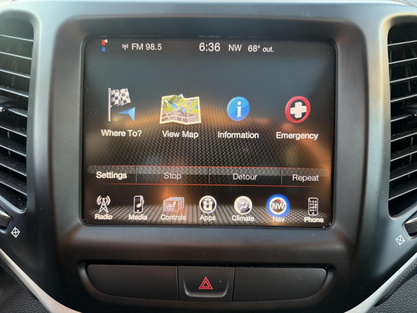 2016 Black /Black Jeep Cherokee Trailhawk 4WD (1C4PJMBS1GW) with an 3.2L V6 DOHC 24V engine, 9A transmission, located at 11115 Chardon Rd. , Chardon, OH, 44024, (440) 214-9705, 41.580246, -81.241943 - This 2016 Jeep Cherokee Trailhawk 4WD is powered by a robust 3.2L V6 engine paired with a 9-speed automatic transmission, delivering strong off-road capability with features like Jeep Active Drive Lock and a locking rear differential. Inside, it offers a leather interior, heated front seats, power d - Photo#28