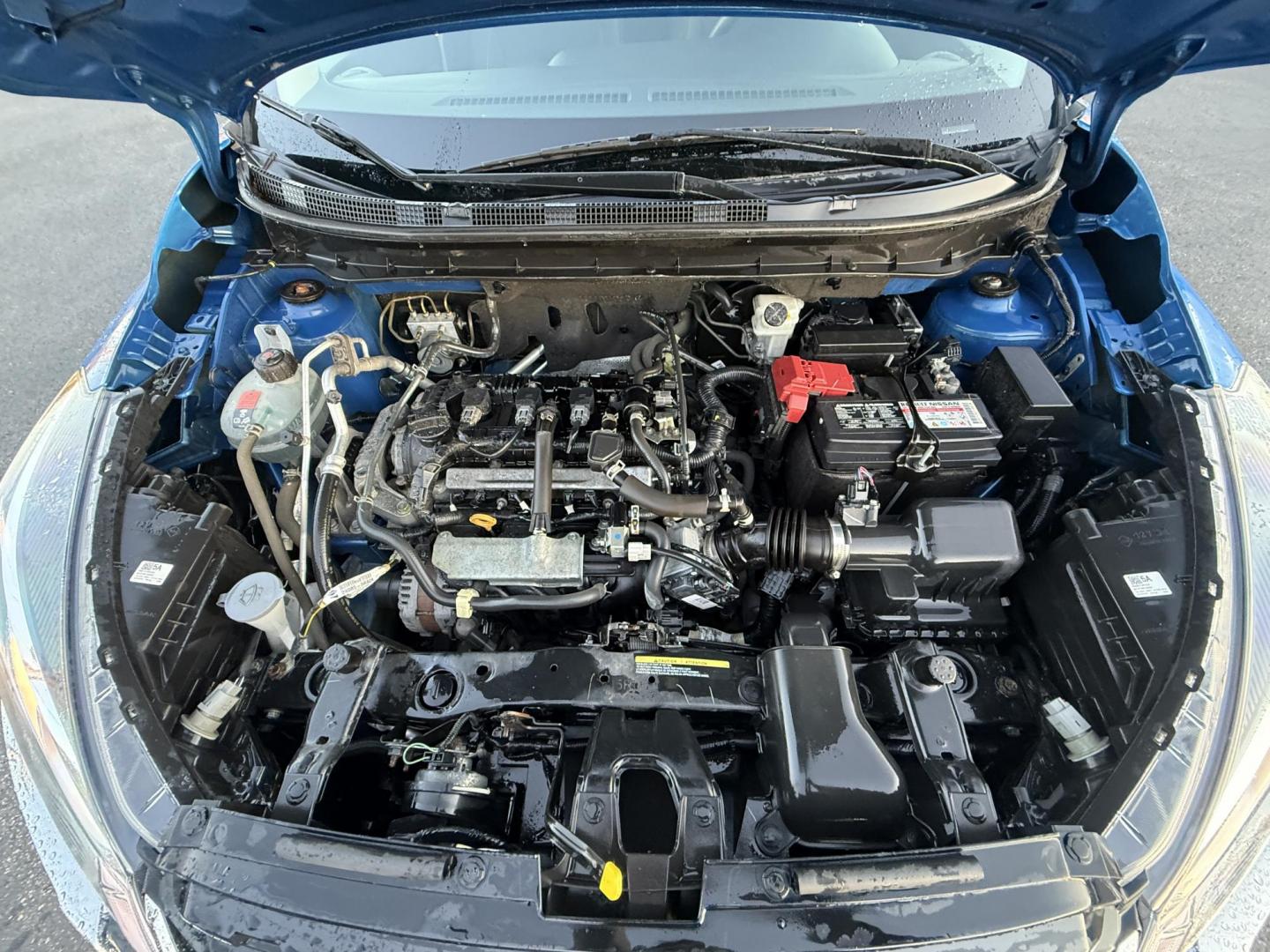 2021 Blue /Black Nissan Kicks SV (3N1CP5CV8ML) with an 1.6L I4 engine, Automatic transmission, located at 11115 Chardon Rd. , Chardon, OH, 44024, (440) 214-9705, 41.580246, -81.241943 - This One Owner 2021 Nissan Kicks SV is powered by a fuel-efficient 1.6L I4 engine delivering up to 36 MPG on the highway, and comes well-equipped with an 8.0" touchscreen featuring Apple CarPlay and Android Auto, adaptive cruise control, lane departure warning, and blind spot monitoring. Additional - Photo#14