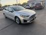 2019 Silver /Black Ford Fusion Hybrid SE (3FA6P0LU3KR) with an 2.0L I4 DOHC 16V HYBRID engine, Automatic transmission, located at 547 E. Main St., Orwell, OH, 44076, (440) 437-5893, 41.535435, -80.847855 - This 2019 Ford Fusion SE Hybrid SE is a well-appointed midsize sedan that skillfully blends fuel efficiency, comfort, and the latest driver-assist technology. Powered by a 2.0-liter inline-four hybrid engine, it delivers an impressive 42 MPG combined, making it a smart choice for those seeking to sa - Photo#2