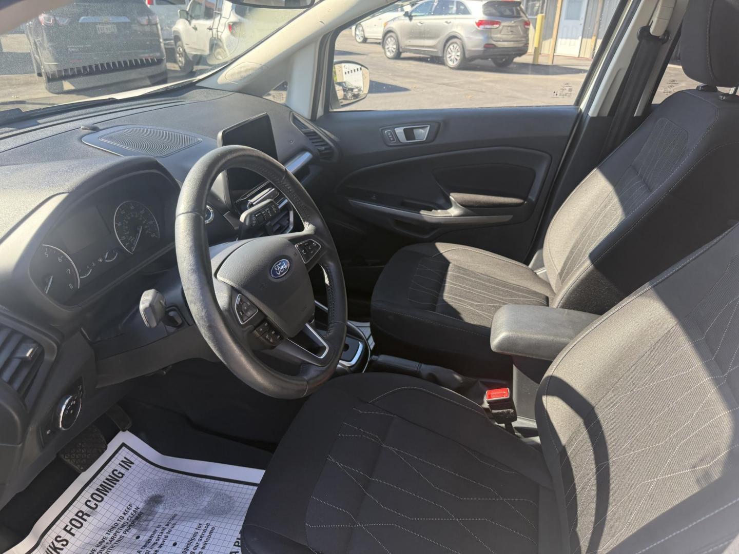 2020 White /Black Ford EcoSport SE AWD (MAJ6S3GL9LC) with an 2.0L I4 DOHC 16V engine, 6A transmission, located at 547 E. Main St., Orwell, OH, 44076, (440) 437-5893, 41.535435, -80.847855 - Discover comfort, technology, and versatility in this One Owner 2020 Ford EcoSport SE with All-Wheel Drive and a fuel-efficient 2.0L I4 Duratec engine. Enjoy smooth, responsive performance thanks to its 6-speed automatic transmission and achieve up to 29 MPG on the highway. Inside, you’ll find a w - Photo#16