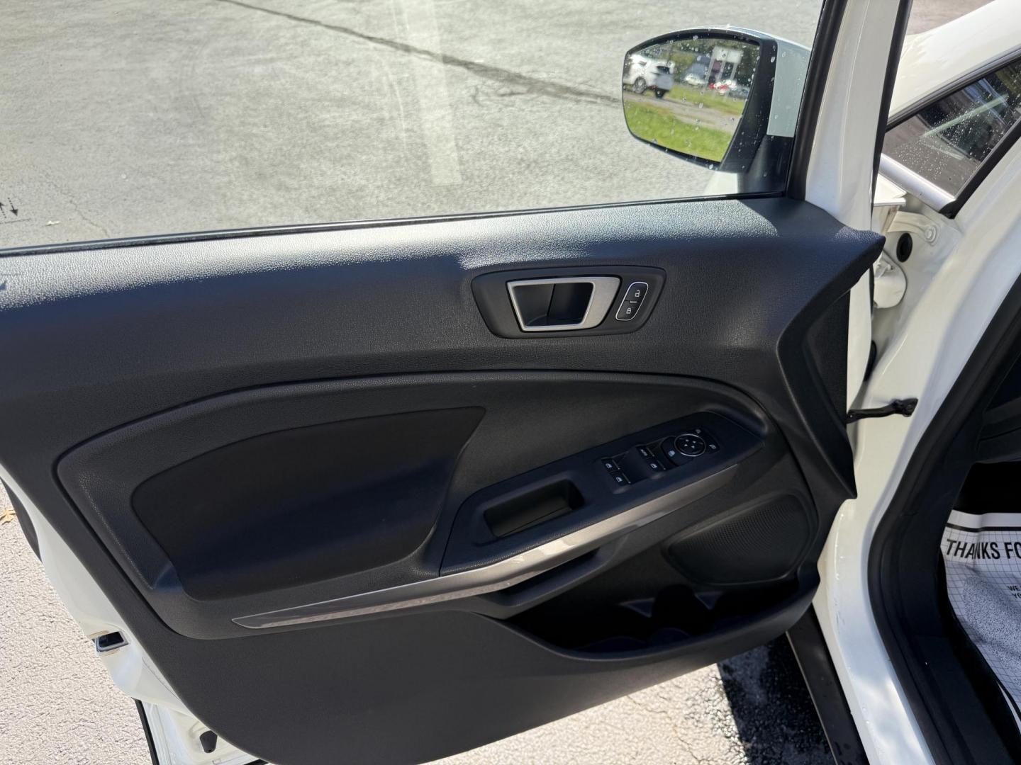 2020 White /Black Ford EcoSport SE AWD (MAJ6S3GL9LC) with an 2.0L I4 DOHC 16V engine, 6A transmission, located at 547 E. Main St., Orwell, OH, 44076, (440) 437-5893, 41.535435, -80.847855 - Discover comfort, technology, and versatility in this One Owner 2020 Ford EcoSport SE with All-Wheel Drive and a fuel-efficient 2.0L I4 Duratec engine. Enjoy smooth, responsive performance thanks to its 6-speed automatic transmission and achieve up to 29 MPG on the highway. Inside, you’ll find a w - Photo#17