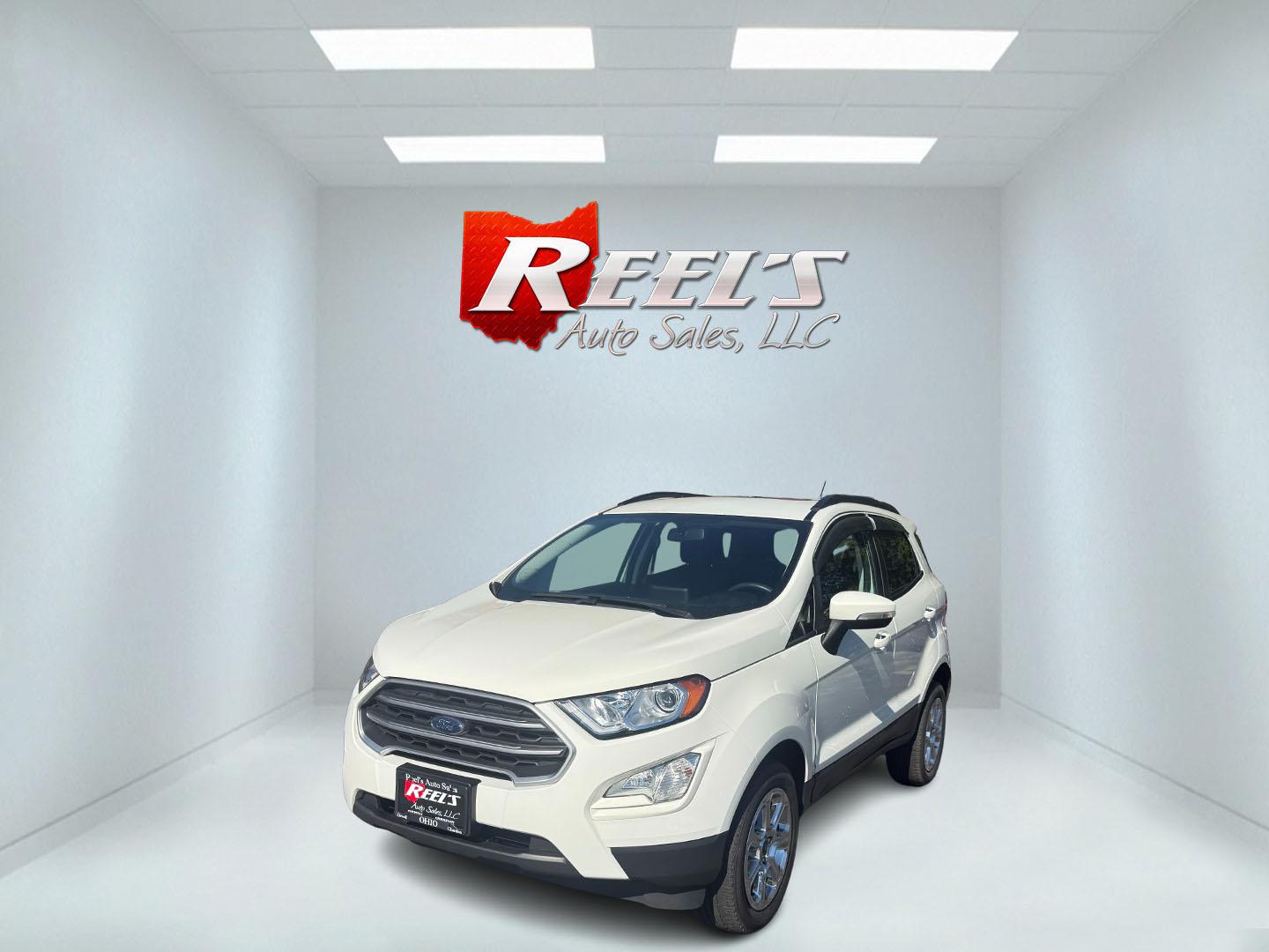 2020 White /Black Ford EcoSport SE AWD (MAJ6S3GL9LC) with an 2.0L I4 DOHC 16V engine, 6A transmission, located at 11115 Chardon Rd. , Chardon, OH, 44024, (440) 214-9705, 41.580246, -81.241943 - Discover comfort, technology, and versatility in this One Owner 2020 Ford EcoSport SE with All-Wheel Drive and a fuel-efficient 2.0L I4 Duratec engine. Enjoy smooth, responsive performance thanks to its 6-speed automatic transmission and achieve up to 29 MPG on the highway. Inside, you’ll find a w - Photo#0