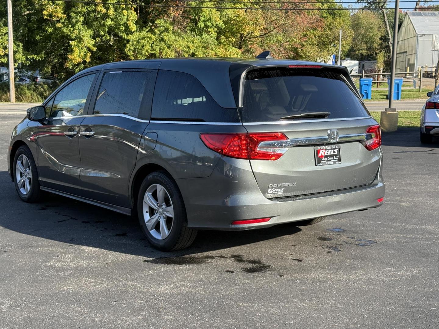 2019 Gray /Tan Honda Odyssey EX (5FNRL6H54KB) with an 3.5L V6 SOHC 24V engine, 9A transmission, located at 11115 Chardon Rd. , Chardon, OH, 44024, (440) 214-9705, 41.580246, -81.241943 - This 2019 Honda Odyssey EX is the ultimate family minivan, combining smart technology, advanced safety, and everyday comfort. Powered by a 3.5L Earth Dreams V6 engine and smooth 9-speed automatic transmission, it delivers up to 28 MPG on the highway for efficient road trips or daily drives. Inside, - Photo#10