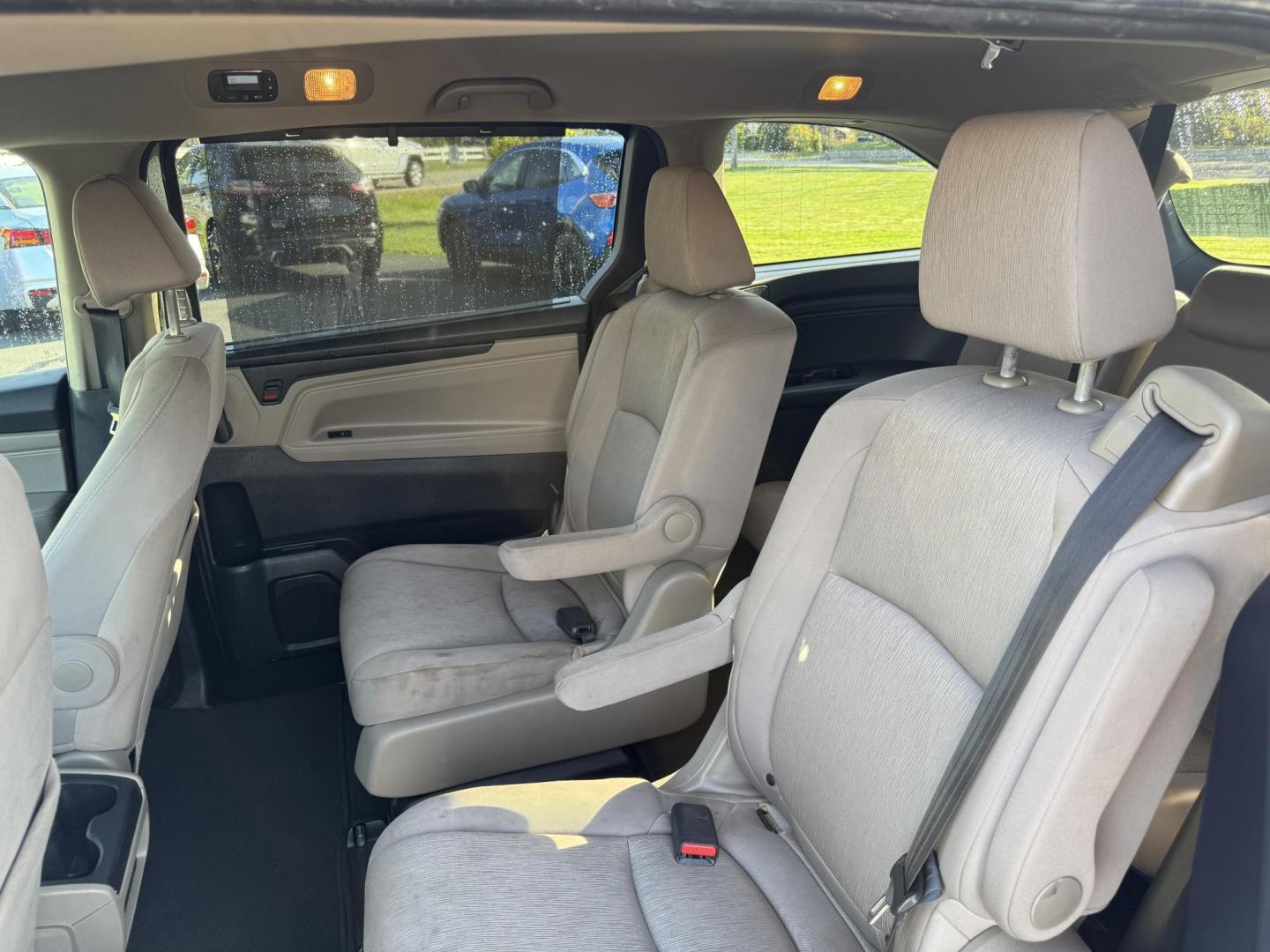 2019 Gray /Tan Honda Odyssey EX (5FNRL6H54KB) with an 3.5L V6 SOHC 24V engine, 9A transmission, located at 11115 Chardon Rd. , Chardon, OH, 44024, (440) 214-9705, 41.580246, -81.241943 - This 2019 Honda Odyssey EX is the ultimate family minivan, combining smart technology, advanced safety, and everyday comfort. Powered by a 3.5L Earth Dreams V6 engine and smooth 9-speed automatic transmission, it delivers up to 28 MPG on the highway for efficient road trips or daily drives. Inside, - Photo#30