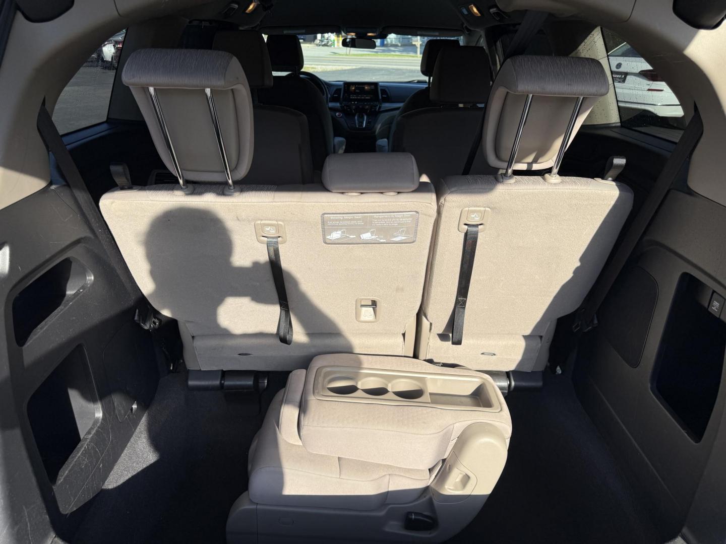 2019 Gray /Tan Honda Odyssey EX (5FNRL6H54KB) with an 3.5L V6 SOHC 24V engine, 9A transmission, located at 11115 Chardon Rd. , Chardon, OH, 44024, (440) 214-9705, 41.580246, -81.241943 - This 2019 Honda Odyssey EX is the ultimate family minivan, combining smart technology, advanced safety, and everyday comfort. Powered by a 3.5L Earth Dreams V6 engine and smooth 9-speed automatic transmission, it delivers up to 28 MPG on the highway for efficient road trips or daily drives. Inside, - Photo#33