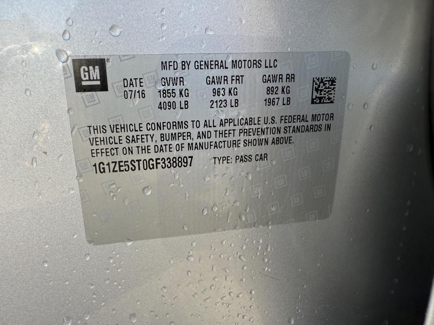 2016 Silver /Black Chevrolet Malibu 1LT (1G1ZE5ST0GF) with an 1.5L I4 DOHC 16V TURBO engine, 6A transmission, located at 11115 Chardon Rd. , Chardon, OH, 44024, (440) 214-9705, 41.580246, -81.241943 - 2016 Chevrolet Malibu LT – Efficient, Modern, and Well-Equipped ---- This 2016 Chevrolet Malibu LT is a stylish and efficient midsize sedan, powered by a 1.5L turbocharged EcoTec I4 engine paired with a 6-speed automatic transmission. Enjoy impressive fuel economy with up to 36 MPG on the highway, - Photo#39