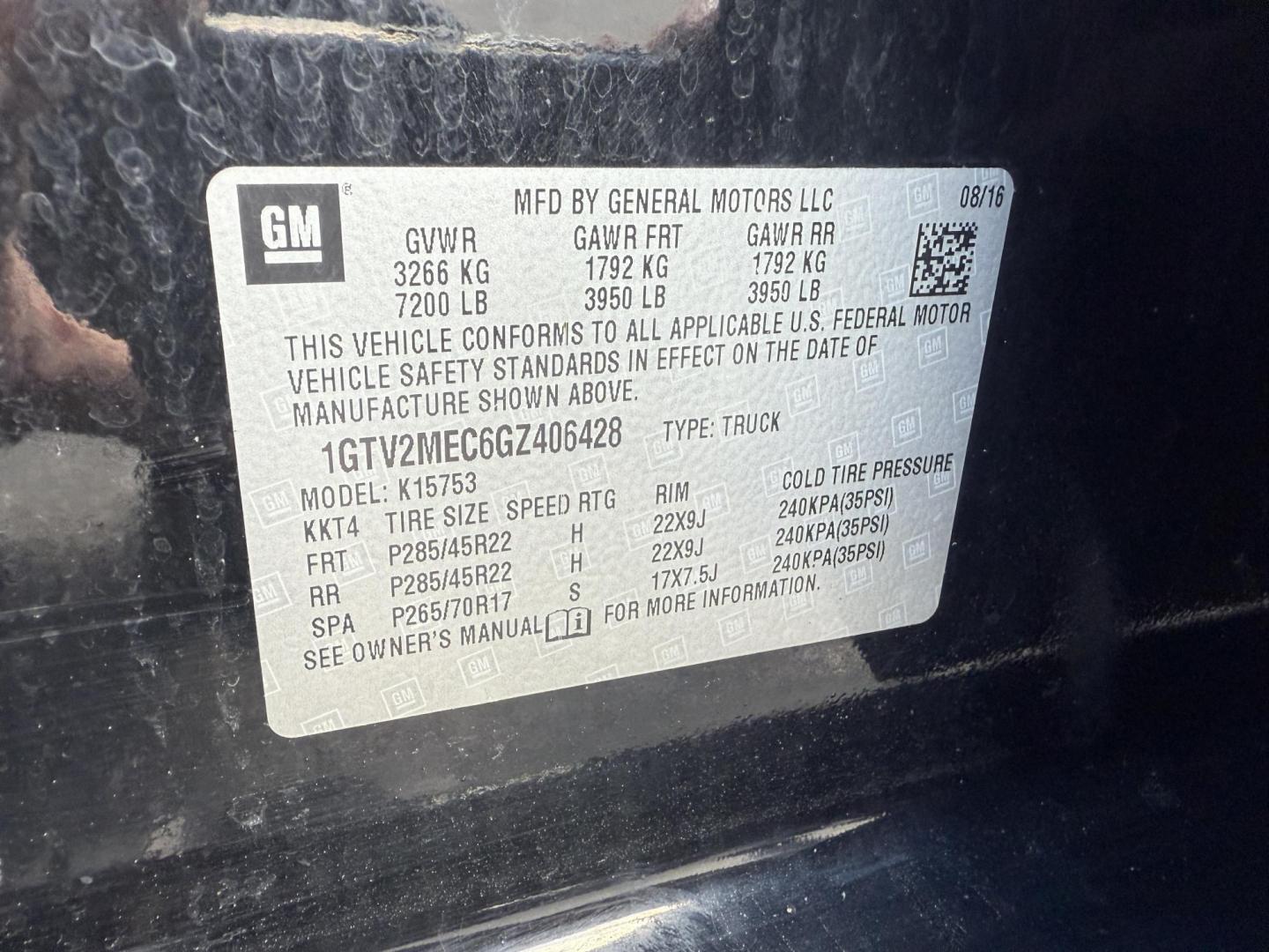 2016 Black /Black GMC Sierra 1500 SLE Double Cab 4WD (1GTV2MEC6GZ) with an 5.3L V8 OHV 16V engine, 6A transmission, located at 11115 Chardon Rd. , Chardon, OH, 44024, (440) 214-9705, 41.580246, -81.241943 - Get the perfect blend of power, capability, and comfort with this 2016 GMC Sierra 1500 SLE Double Cab All Terrain. Driven by a strong 5.3L EcoTec3 V8 engine and 6-speed automatic transmission, this truck boasts a 9,200-pound towing capacity, 3.42 gearing, and a G80 locking rear differential—ready - Photo#23