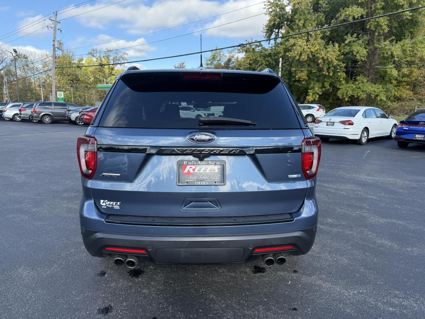 2018 Blue /Black Ford Explorer Sport 4WD (1FM5K8GT4JG) with an 3.5L V6 DOHC 24V TWIN TURBO engine, 6A transmission, located at 11115 Chardon Rd. , Chardon, OH, 44024, (440) 214-9705, 41.580246, -81.241943 - Experience thrilling performance and refined comfort in this 2018 Ford Explorer Sport 4WD. Powered by a 3.5L Twin Turbo EcoBoost V6 and a 6-speed automatic transmission, this SUV accelerates from 0 to 60 in just six seconds and offers a 5,000-pound towing capacity—perfect for adventure or family g - Photo#8