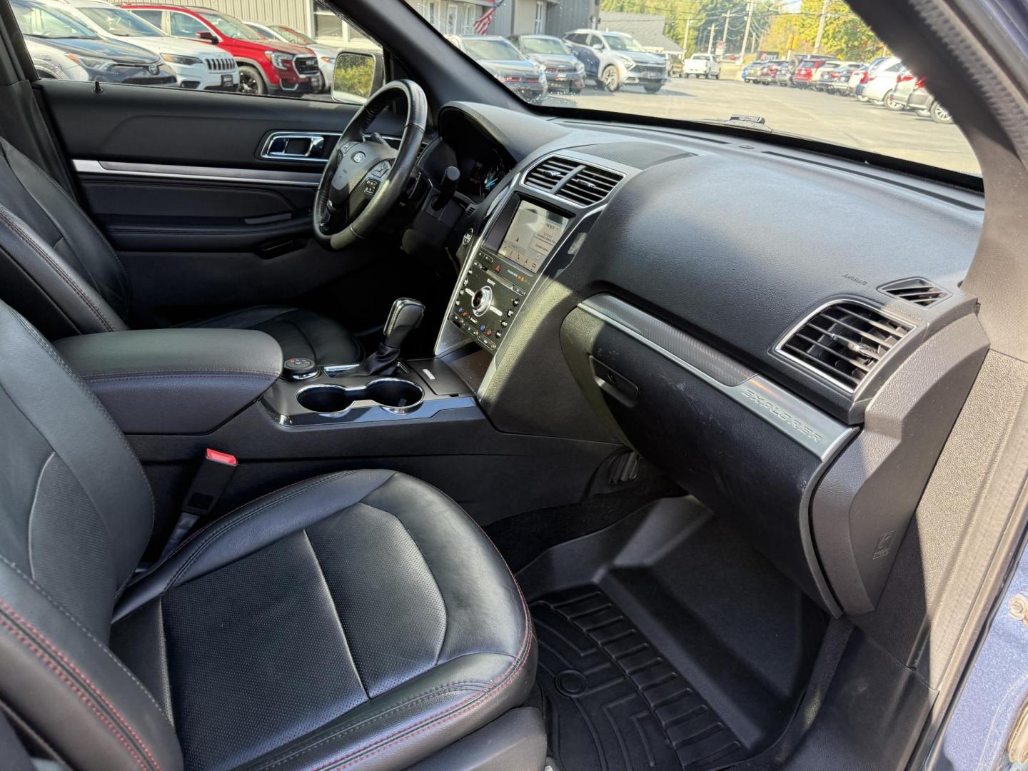 2018 Blue /Black Ford Explorer Sport 4WD (1FM5K8GT4JG) with an 3.5L V6 DOHC 24V TWIN TURBO engine, 6A transmission, located at 11115 Chardon Rd. , Chardon, OH, 44024, (440) 214-9705, 41.580246, -81.241943 - Experience thrilling performance and refined comfort in this 2018 Ford Explorer Sport 4WD. Powered by a 3.5L Twin Turbo EcoBoost V6 and a 6-speed automatic transmission, this SUV accelerates from 0 to 60 in just six seconds and offers a 5,000-pound towing capacity—perfect for adventure or family g - Photo#48