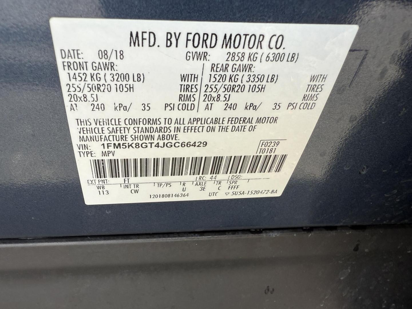 2018 Blue /Black Ford Explorer Sport 4WD (1FM5K8GT4JG) with an 3.5L V6 DOHC 24V TWIN TURBO engine, 6A transmission, located at 11115 Chardon Rd. , Chardon, OH, 44024, (440) 214-9705, 41.580246, -81.241943 - Experience thrilling performance and refined comfort in this 2018 Ford Explorer Sport 4WD. Powered by a 3.5L Twin Turbo EcoBoost V6 and a 6-speed automatic transmission, this SUV accelerates from 0 to 60 in just six seconds and offers a 5,000-pound towing capacity—perfect for adventure or family g - Photo#53