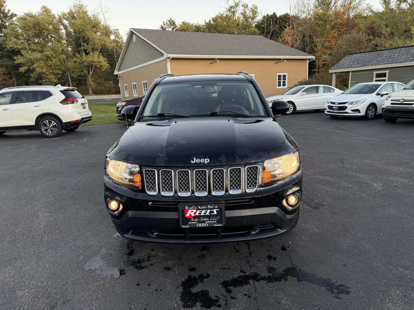 2015 Black /Black Jeep Compass Latitude 4WD (1C4NJDEB4FD) with an 2.4L I4 DOHC 16V engine, 6-Speed Automatic transmission, located at 11115 Chardon Rd. , Chardon, OH, 44024, (440) 214-9705, 41.580246, -81.241943 - Photo#1