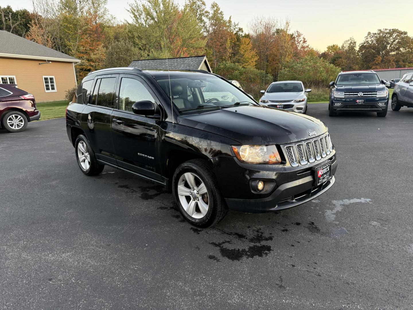 2015 Black /Black Jeep Compass Latitude 4WD (1C4NJDEB4FD) with an 2.4L I4 DOHC 16V engine, 6-Speed Automatic transmission, located at 11115 Chardon Rd. , Chardon, OH, 44024, (440) 214-9705, 41.580246, -81.241943 - Photo#2