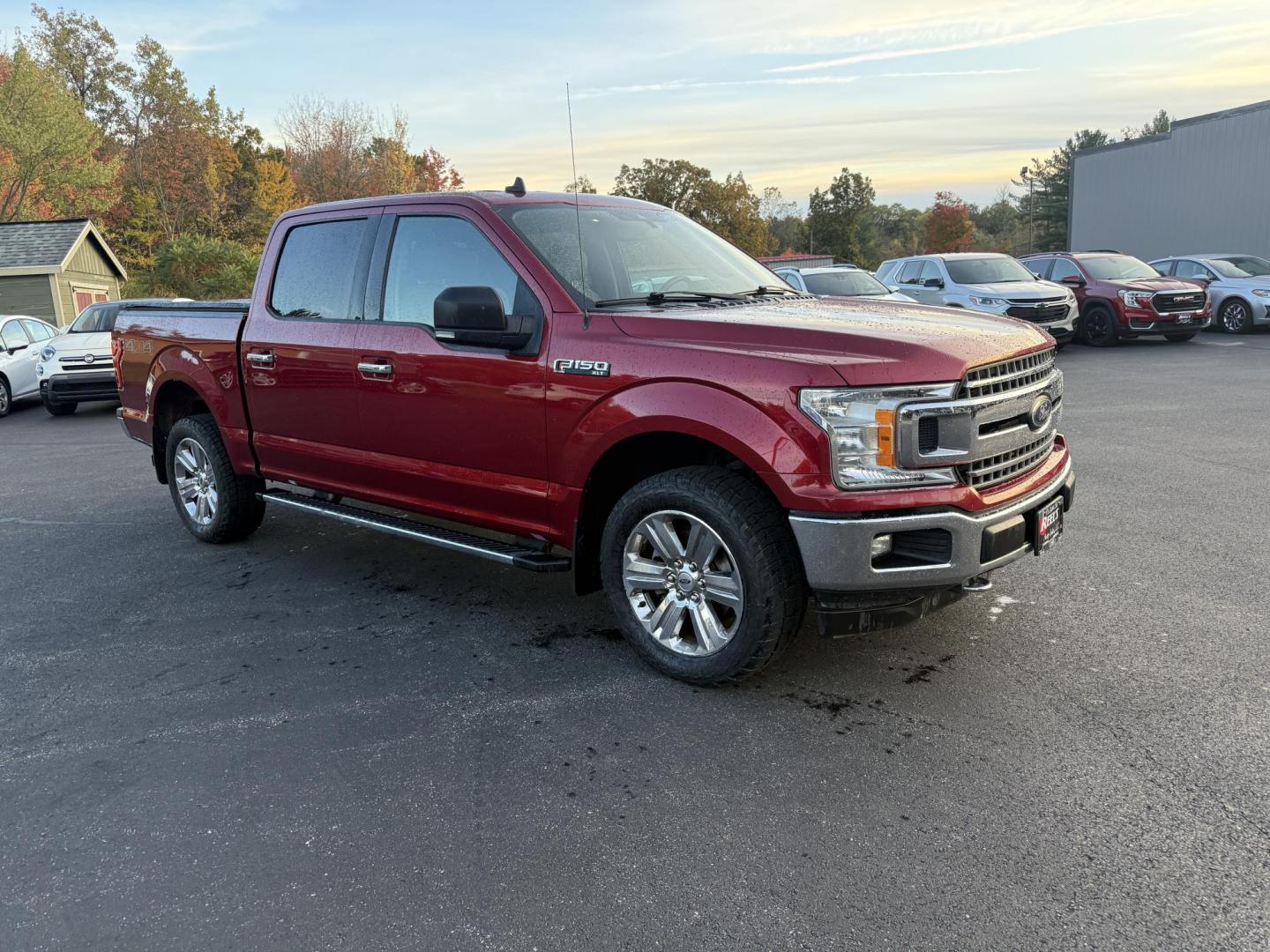 2019 Red /Gray Ford F-150 XLT SuperCrew 5.5-ft. Bed 4WD (1FTEW1E43KF) with an 3.5L V6 Twin Turbo engine, 10 Speed Automatic Transmission transmission, located at 11115 Chardon Rd. , Chardon, OH, 44024, (440) 214-9705, 41.580246, -81.241943 - Photo#2