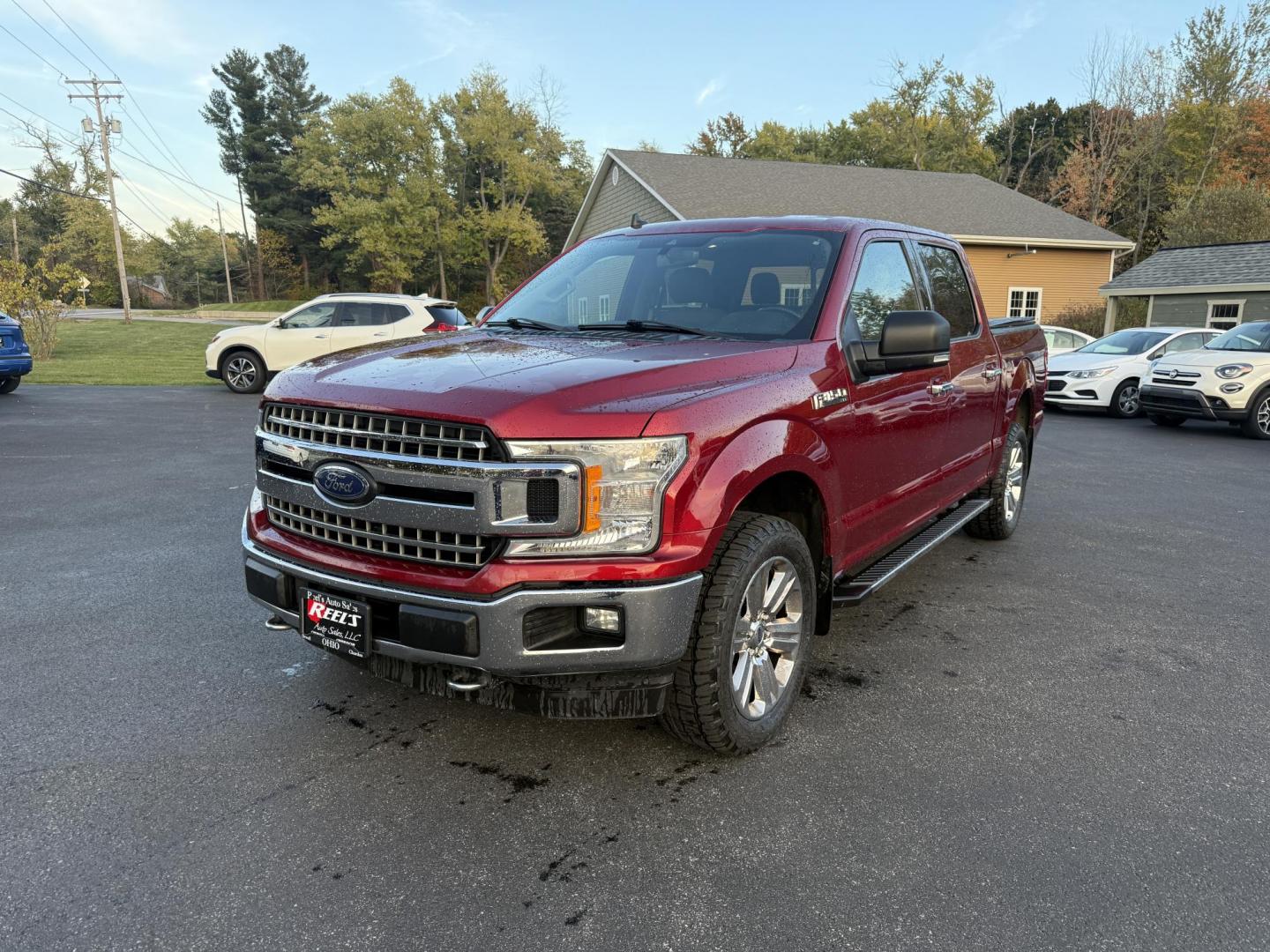 2019 Red /Gray Ford F-150 XLT SuperCrew 5.5-ft. Bed 4WD (1FTEW1E43KF) with an 3.5L V6 Twin Turbo engine, 10 Speed Automatic Transmission transmission, located at 11115 Chardon Rd. , Chardon, OH, 44024, (440) 214-9705, 41.580246, -81.241943 - Photo#0