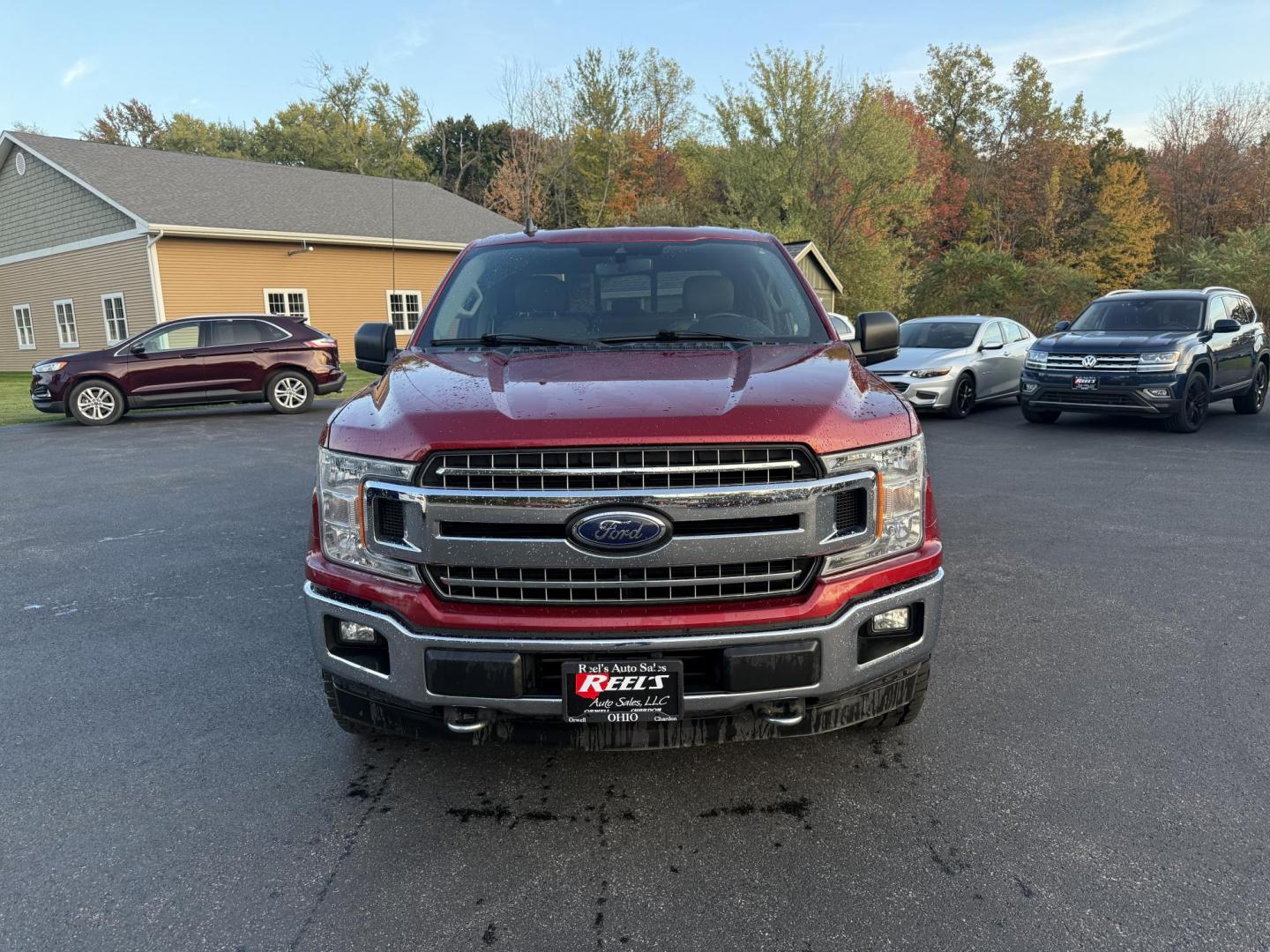 2019 Red /Gray Ford F-150 XLT SuperCrew 5.5-ft. Bed 4WD (1FTEW1E43KF) with an 3.5L V6 Twin Turbo engine, 10 Speed Automatic Transmission transmission, located at 11115 Chardon Rd. , Chardon, OH, 44024, (440) 214-9705, 41.580246, -81.241943 - Photo#1