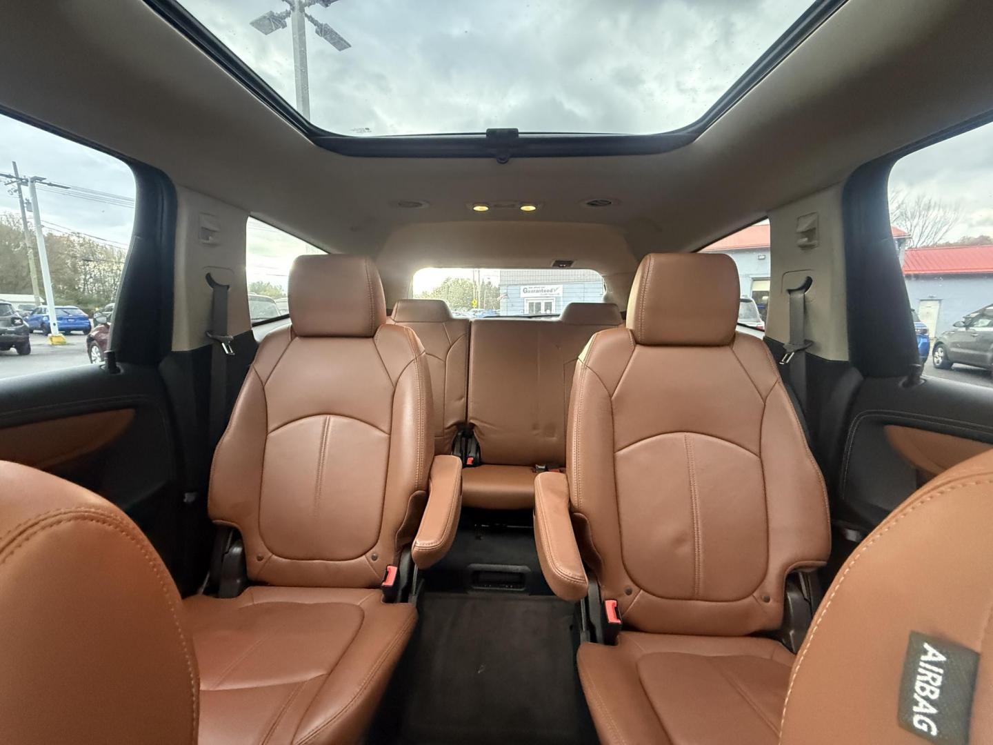 2017 Red /Brown Chevrolet Traverse 2LT AWD (1GNKVHKD3HJ) with an 3.6L V6 DOHC 24V engine, 6A transmission, located at 547 E. Main St., Orwell, OH, 44076, (440) 437-5893, 41.535435, -80.847855 - Photo#34