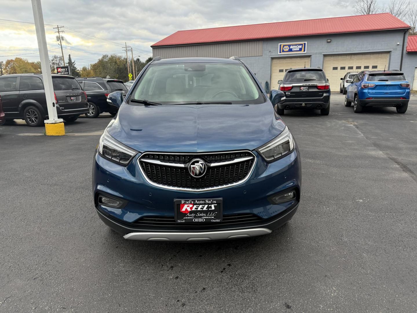 2019 Blue /Tan Buick Encore Essence AWD (KL4CJGSM7KB) with an 1.4L I4 DOHC 16V TURBO engine, Automatic transmission, located at 547 E. Main St., Orwell, OH, 44076, (440) 437-5893, 41.535435, -80.847855 - 2019 Buick Encore Essence AWD – Luxury, Comfort, and Advanced Safety in a Compact SUV Step up to refined driving in this 2019 Buick Encore Essence AWD. Powered by a fuel-efficient 1.4L EcoTec turbocharged engine and 6-speed automatic transmission, this Encore delivers peppy performance and up t - Photo#1