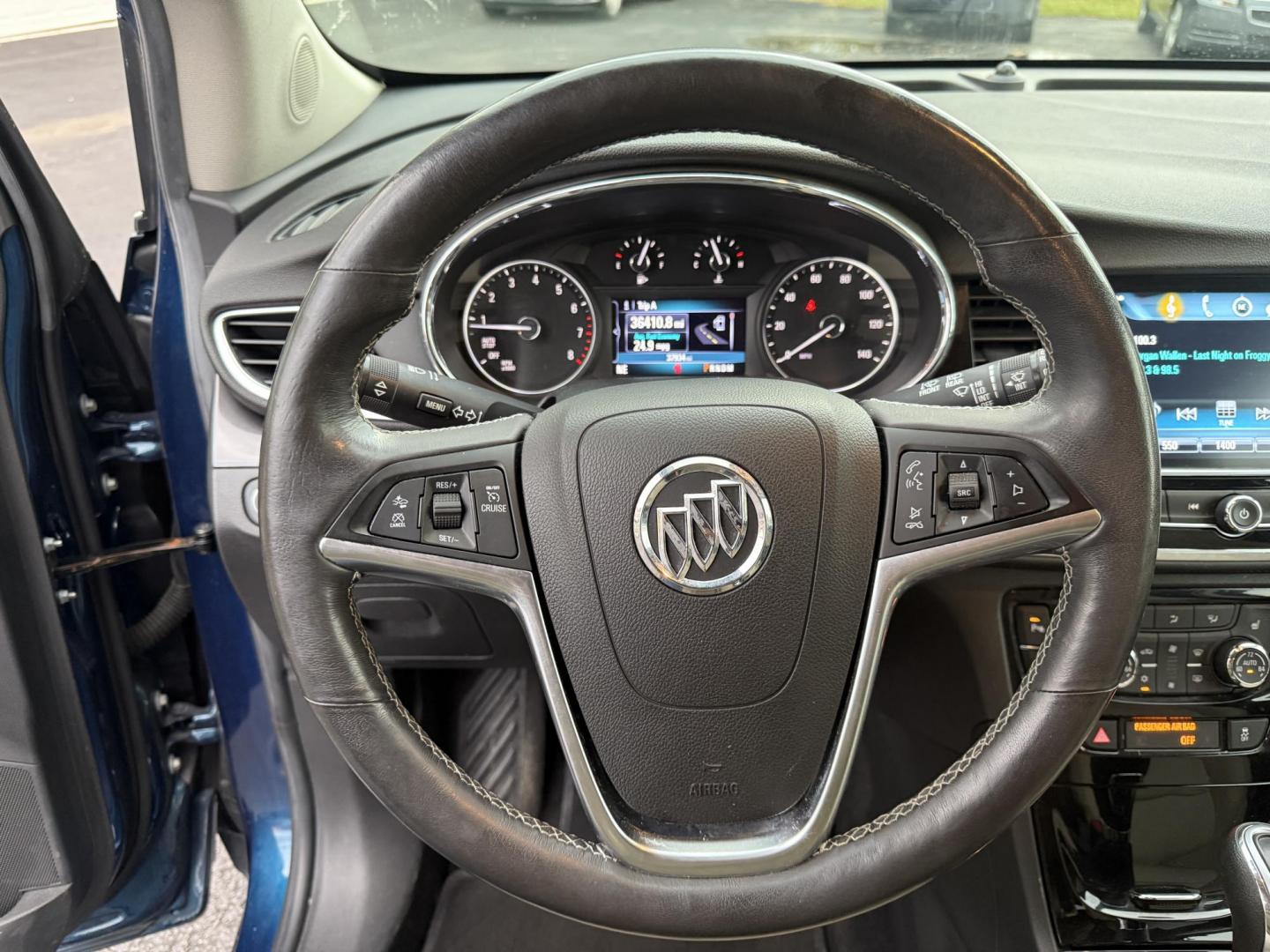 2019 Blue /Tan Buick Encore Essence AWD (KL4CJGSM7KB) with an 1.4L I4 DOHC 16V TURBO engine, Automatic transmission, located at 547 E. Main St., Orwell, OH, 44076, (440) 437-5893, 41.535435, -80.847855 - 2019 Buick Encore Essence AWD – Luxury, Comfort, and Advanced Safety in a Compact SUV Step up to refined driving in this 2019 Buick Encore Essence AWD. Powered by a fuel-efficient 1.4L EcoTec turbocharged engine and 6-speed automatic transmission, this Encore delivers peppy performance and up t - Photo#25