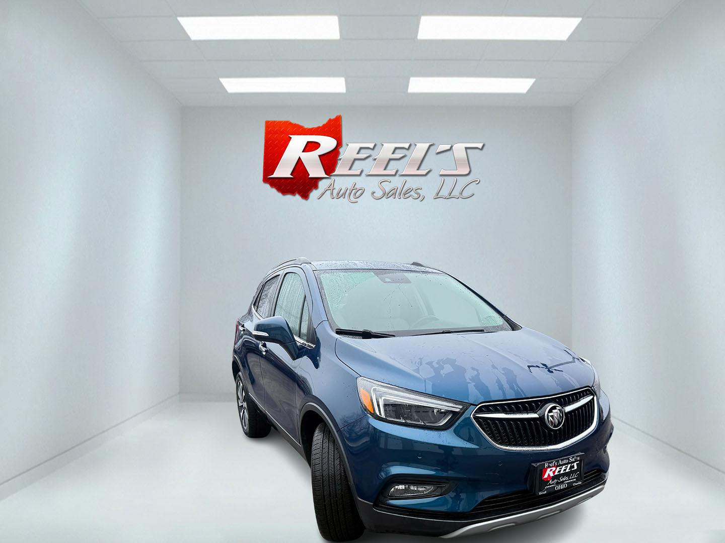 2019 Blue /Tan Buick Encore Essence AWD (KL4CJGSM7KB) with an 1.4L I4 DOHC 16V TURBO engine, Automatic transmission, located at 11115 Chardon Rd. , Chardon, OH, 44024, (440) 214-9705, 41.580246, -81.241943 - 2019 Buick Encore Essence AWD – Turbo Luxury in a Compact Package, Loaded and Ready to Impress! This gorgeous 2019 Buick Encore Essence AWD in striking Deep Azure Metallic is the perfect upscale crossover that delivers premium vibes without the premium price tag! The peppy 1.4L Turbocharged EcoTe - Photo#2