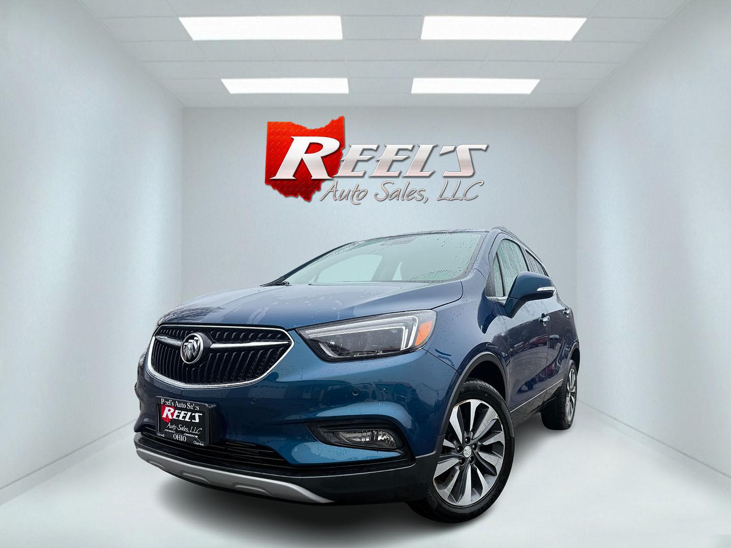 2019 Blue /Tan Buick Encore Essence AWD (KL4CJGSM7KB) with an 1.4L I4 DOHC 16V TURBO engine, Automatic transmission, located at 11115 Chardon Rd. , Chardon, OH, 44024, (440) 214-9705, 41.580246, -81.241943 - 2019 Buick Encore Essence AWD – Turbo Luxury in a Compact Package, Loaded and Ready to Impress! This gorgeous 2019 Buick Encore Essence AWD in striking Deep Azure Metallic is the perfect upscale crossover that delivers premium vibes without the premium price tag! The peppy 1.4L Turbocharged EcoTe - Photo#0