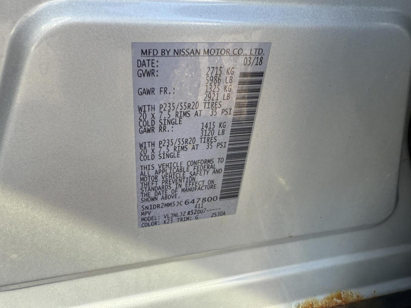 2018 Silver /Black Nissan Pathfinder Platinum 4WD (5N1DR2MM5JC) with an 3.5L V6 DOHC 24V engine, Automatic transmission, located at 547 E. Main St., Orwell, OH, 44076, (440) 437-5893, 41.535435, -80.847855 - 2018 Nissan Pathfinder Platinum 4WD – Luxurious, Capable, and Fully Loaded for Every Adventure Discover the perfect blend of comfort, technology, and power with this 2018 Nissan Pathfinder Platinum 4WD. Equipped with a robust 3.5L V6 engine and a 6,000-pound towing capacity, this SUV is ready t - Photo#22