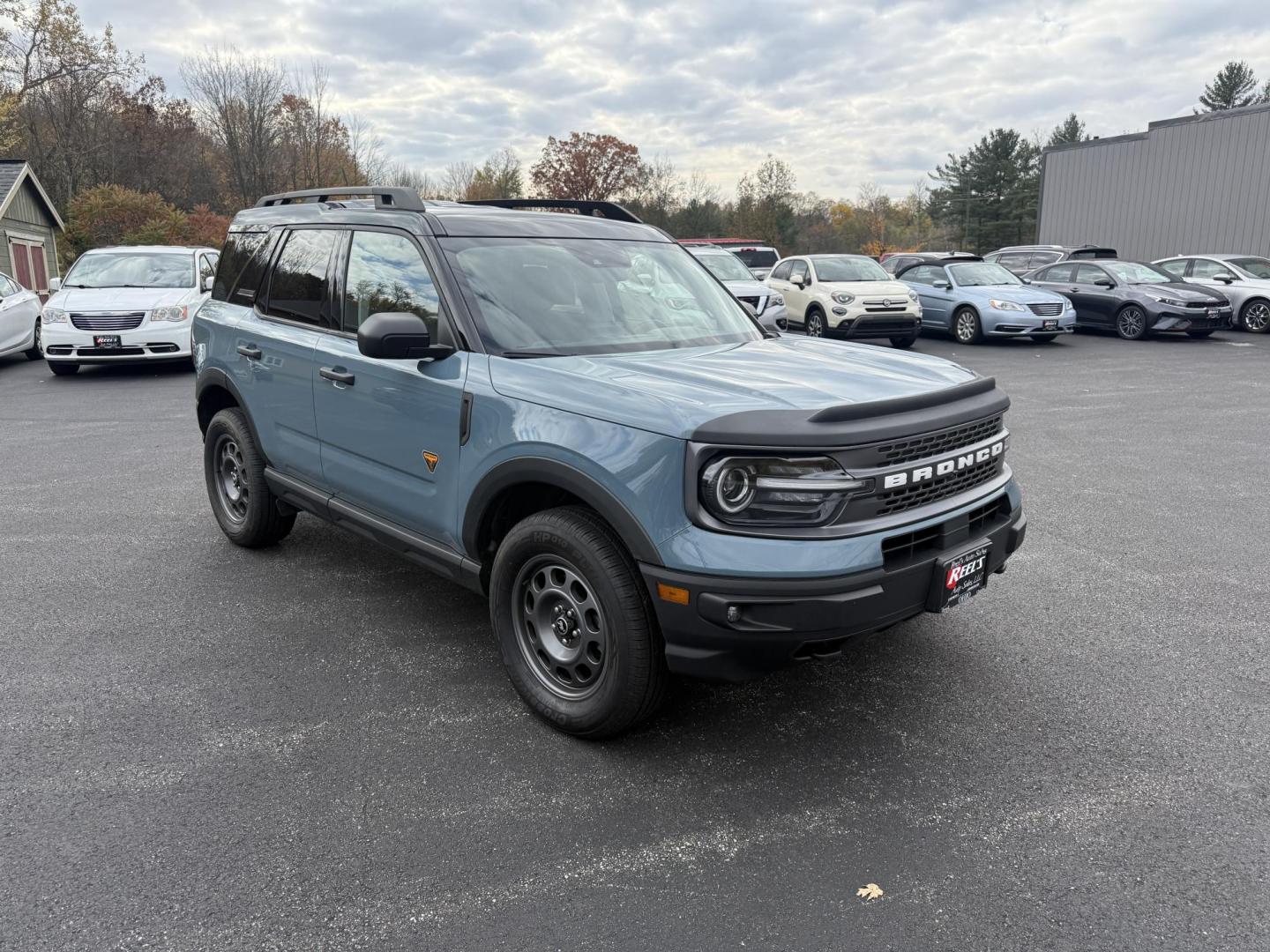 2022 Blue /Black Ford Bronco Sport Badlands (3FMCR9D96NR) with an 2.0L I4 DOHC 16V Turbo engine, Automatic transmission, located at 11115 Chardon Rd. , Chardon, OH, 44024, (440) 214-9705, 41.580246, -81.241943 - 2022 Ford Bronco Sport Badlands 4WD – Adventure-Ready with Cutting-Edge Technology Conquer the outdoors in style and confidence with this 2022 Ford Bronco Sport Badlands. Powered by a lively 2.0L EcoBoost turbocharged I4 engine and an 8-speed automatic transmission, this SUV delivers an impress - Photo#2