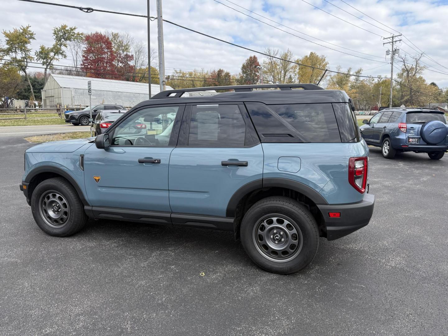 2022 Blue /Black Ford Bronco Sport Badlands (3FMCR9D96NR) with an 2.0L I4 DOHC 16V Turbo engine, Automatic transmission, located at 11115 Chardon Rd. , Chardon, OH, 44024, (440) 214-9705, 41.580246, -81.241943 - 2022 Ford Bronco Sport Badlands 4WD – Adventure-Ready with Cutting-Edge Technology Conquer the outdoors in style and confidence with this 2022 Ford Bronco Sport Badlands. Powered by a lively 2.0L EcoBoost turbocharged I4 engine and an 8-speed automatic transmission, this SUV delivers an impress - Photo#10