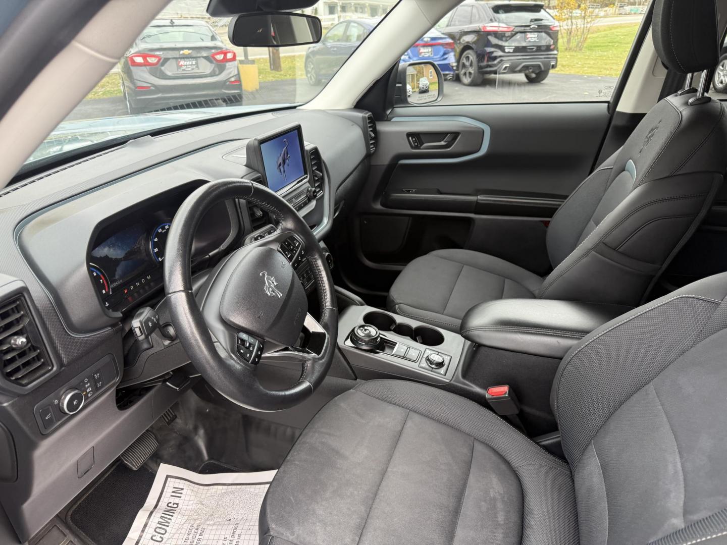 2022 Blue /Black Ford Bronco Sport Badlands (3FMCR9D96NR) with an 2.0L I4 DOHC 16V Turbo engine, Automatic transmission, located at 11115 Chardon Rd. , Chardon, OH, 44024, (440) 214-9705, 41.580246, -81.241943 - 2022 Ford Bronco Sport Badlands 4WD – Adventure-Ready with Cutting-Edge Technology Conquer the outdoors in style and confidence with this 2022 Ford Bronco Sport Badlands. Powered by a lively 2.0L EcoBoost turbocharged I4 engine and an 8-speed automatic transmission, this SUV delivers an impress - Photo#16