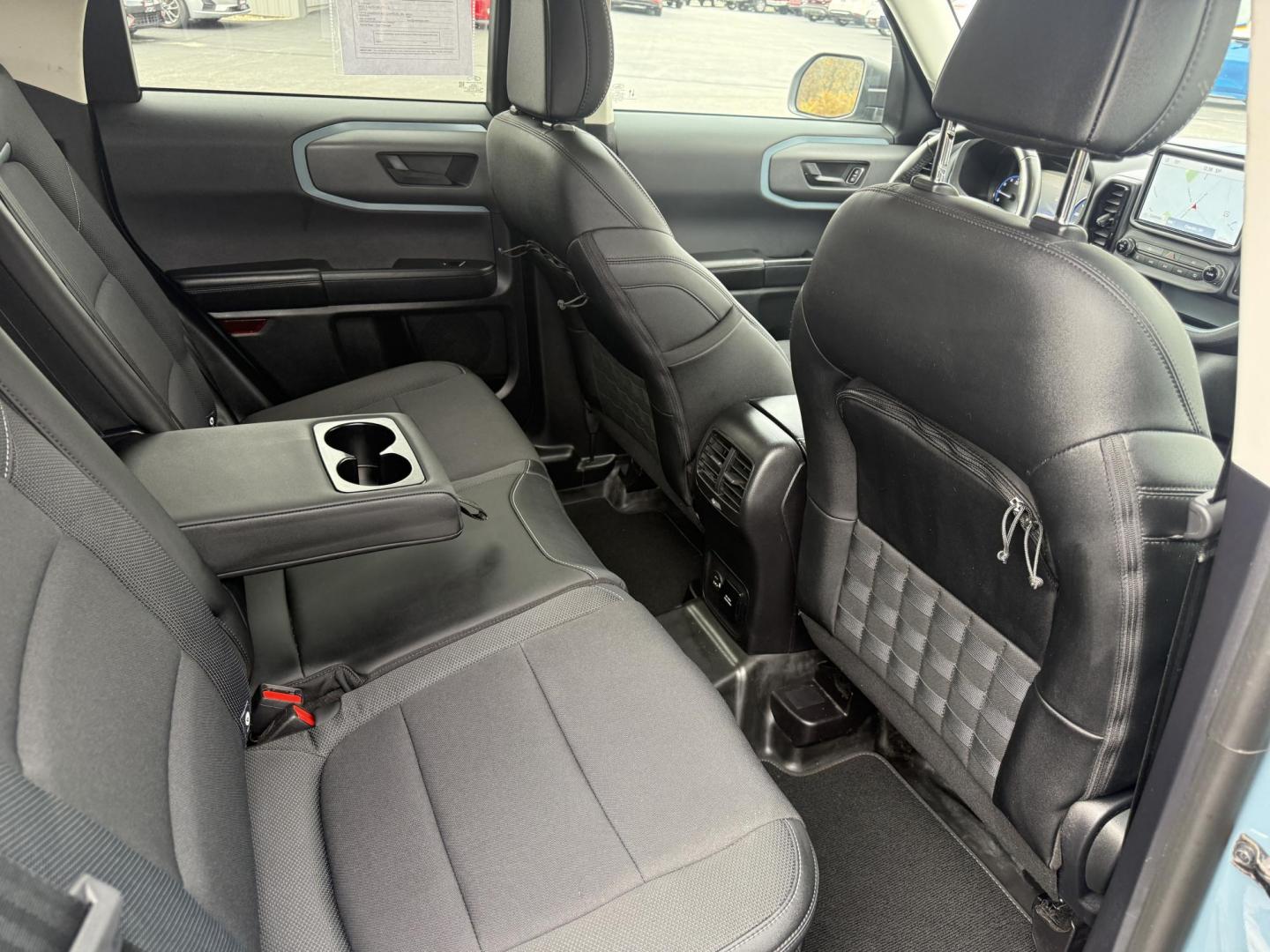 2022 Blue /Black Ford Bronco Sport Badlands (3FMCR9D96NR) with an 2.0L I4 DOHC 16V Turbo engine, Automatic transmission, located at 11115 Chardon Rd. , Chardon, OH, 44024, (440) 214-9705, 41.580246, -81.241943 - 2022 Ford Bronco Sport Badlands 4WD – Adventure-Ready with Cutting-Edge Technology Conquer the outdoors in style and confidence with this 2022 Ford Bronco Sport Badlands. Powered by a lively 2.0L EcoBoost turbocharged I4 engine and an 8-speed automatic transmission, this SUV delivers an impress - Photo#46