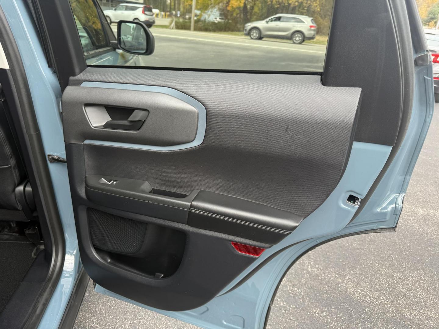 2022 Blue /Black Ford Bronco Sport Badlands (3FMCR9D96NR) with an 2.0L I4 DOHC 16V Turbo engine, Automatic transmission, located at 11115 Chardon Rd. , Chardon, OH, 44024, (440) 214-9705, 41.580246, -81.241943 - 2022 Ford Bronco Sport Badlands 4WD – Adventure-Ready with Cutting-Edge Technology Conquer the outdoors in style and confidence with this 2022 Ford Bronco Sport Badlands. Powered by a lively 2.0L EcoBoost turbocharged I4 engine and an 8-speed automatic transmission, this SUV delivers an impress - Photo#47