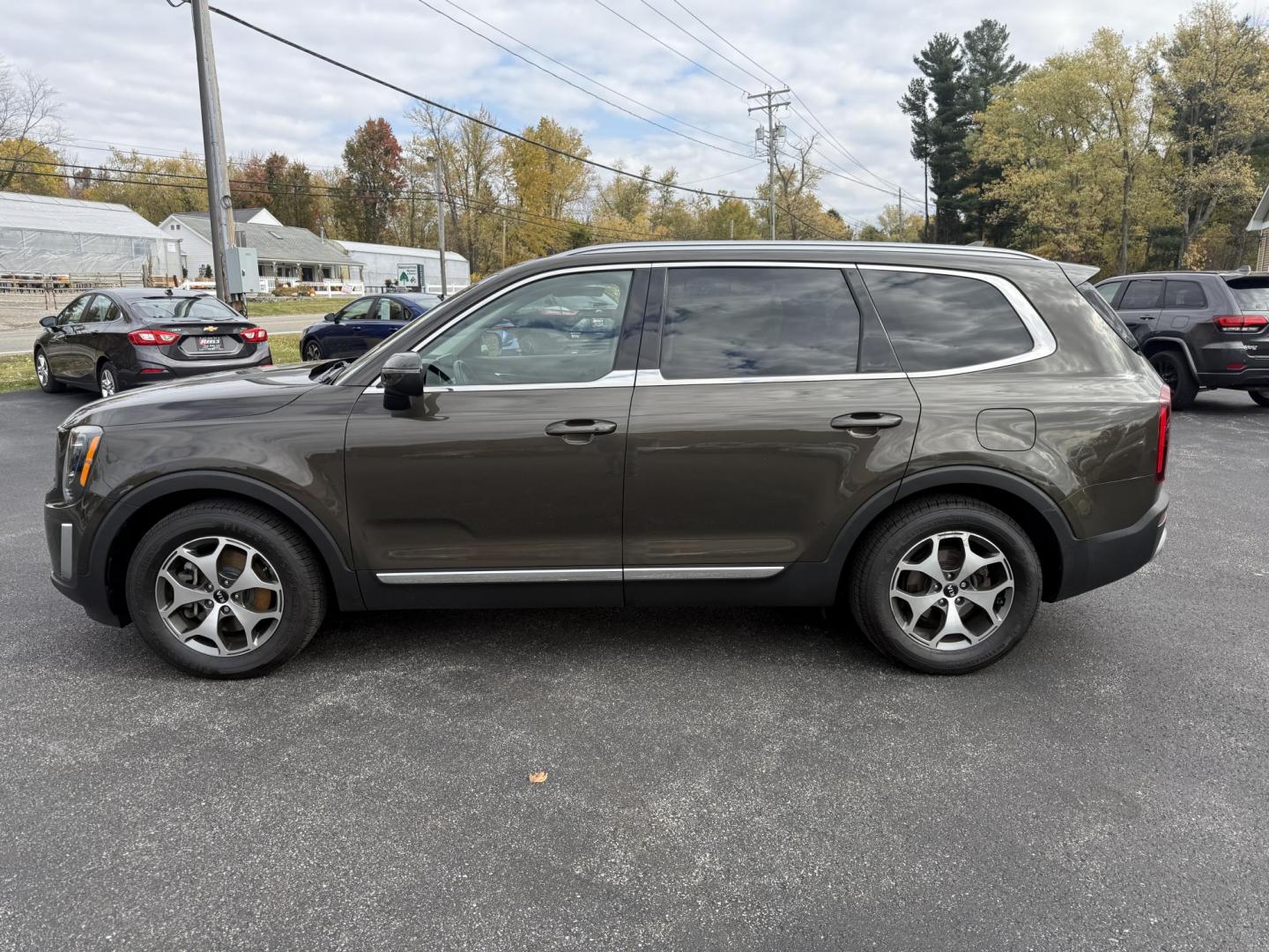 2020 Green /Black Kia Telluride EX AWD (5XYP3DHCXLG) with an 3.8L V6 DOHC 24V engine, Automatic transmission, located at 11115 Chardon Rd. , Chardon, OH, 44024, (440) 214-9705, 41.580246, -81.241943 - 2020 Kia Telluride EX AWD – Luxury, Safety, and Power in an Elegant SUV Experience the ultimate in comfort and capability with this 2020 Kia Telluride EX AWD. Powered by a responsive 3.8L GDI V6 engine paired with an 8-speed automatic transmission, this SUV offers a smooth ride and impressive t - Photo#13