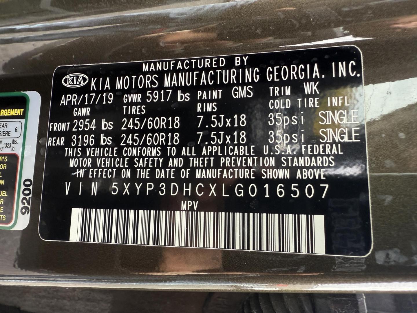 2020 Green /Black Kia Telluride EX AWD (5XYP3DHCXLG) with an 3.8L V6 DOHC 24V engine, Automatic transmission, located at 11115 Chardon Rd. , Chardon, OH, 44024, (440) 214-9705, 41.580246, -81.241943 - 2020 Kia Telluride EX AWD – Luxury, Safety, and Power in an Elegant SUV Experience the ultimate in comfort and capability with this 2020 Kia Telluride EX AWD. Powered by a responsive 3.8L GDI V6 engine paired with an 8-speed automatic transmission, this SUV offers a smooth ride and impressive t - Photo#21
