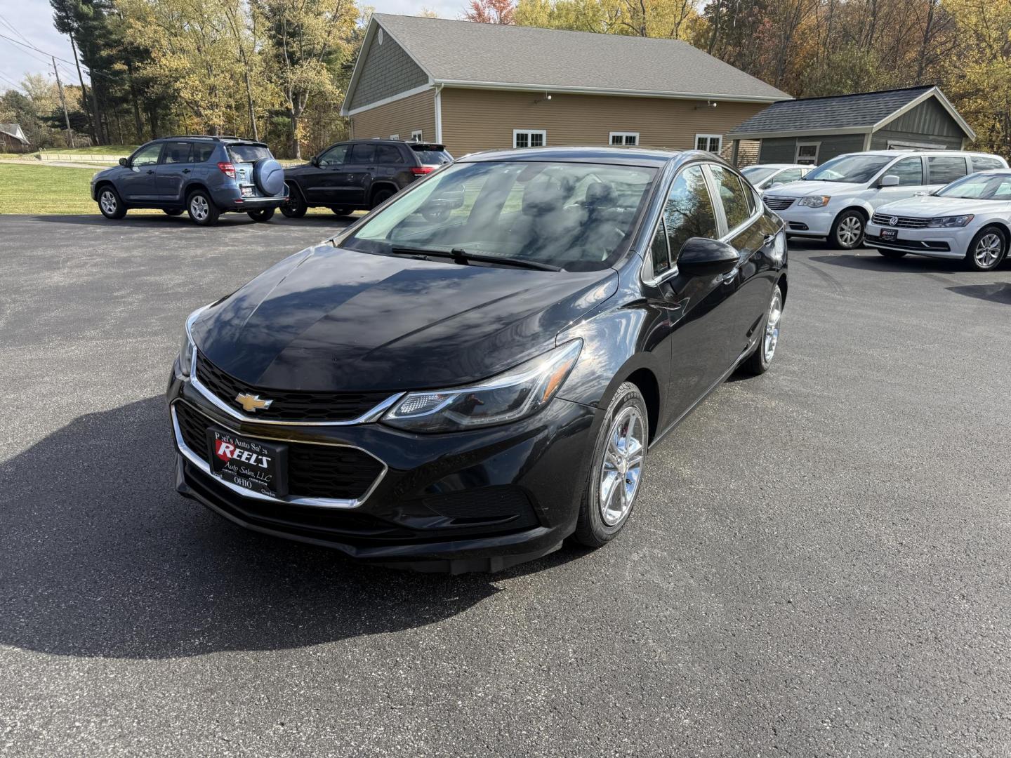 2017 Black /Black Chevrolet Cruze LT Auto (1G1BE5SM6H7) with an 1.4L I4 DOHC 16V TURBO engine, Automatic transmission, located at 11115 Chardon Rd. , Chardon, OH, 44024, (440) 214-9705, 41.580246, -81.241943 - 2017 Chevrolet Cruze LT Auto – Efficient, Stylish, and Tech-Ready Drive with confidence in this 2017 Chevrolet Cruze LT Auto, featuring a turbocharged 1.4L EcoTec engine paired with a smooth 6-speed automatic transmission. Enjoy impressive fuel efficiency with up to 34 MPG combined and 40 MPG h - Photo#0