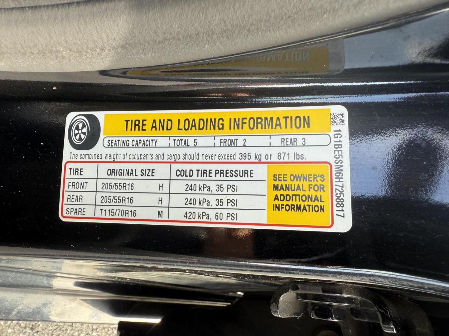 2017 Black /Black Chevrolet Cruze LT Auto (1G1BE5SM6H7) with an 1.4L I4 DOHC 16V TURBO engine, Automatic transmission, located at 11115 Chardon Rd. , Chardon, OH, 44024, (440) 214-9705, 41.580246, -81.241943 - 2017 Chevrolet Cruze LT Auto – Efficient, Stylish, and Tech-Ready Drive with confidence in this 2017 Chevrolet Cruze LT Auto, featuring a turbocharged 1.4L EcoTec engine paired with a smooth 6-speed automatic transmission. Enjoy impressive fuel efficiency with up to 34 MPG combined and 40 MPG h - Photo#20