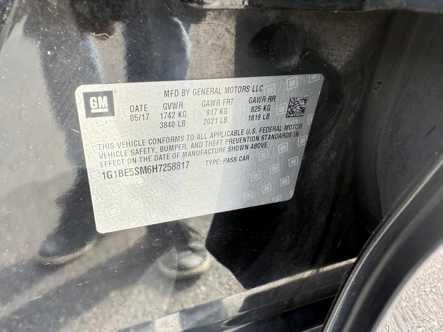 2017 Black /Black Chevrolet Cruze LT Auto (1G1BE5SM6H7) with an 1.4L I4 DOHC 16V TURBO engine, Automatic transmission, located at 11115 Chardon Rd. , Chardon, OH, 44024, (440) 214-9705, 41.580246, -81.241943 - 2017 Chevrolet Cruze LT Auto – Efficient, Stylish, and Tech-Ready Drive with confidence in this 2017 Chevrolet Cruze LT Auto, featuring a turbocharged 1.4L EcoTec engine paired with a smooth 6-speed automatic transmission. Enjoy impressive fuel efficiency with up to 34 MPG combined and 40 MPG h - Photo#21